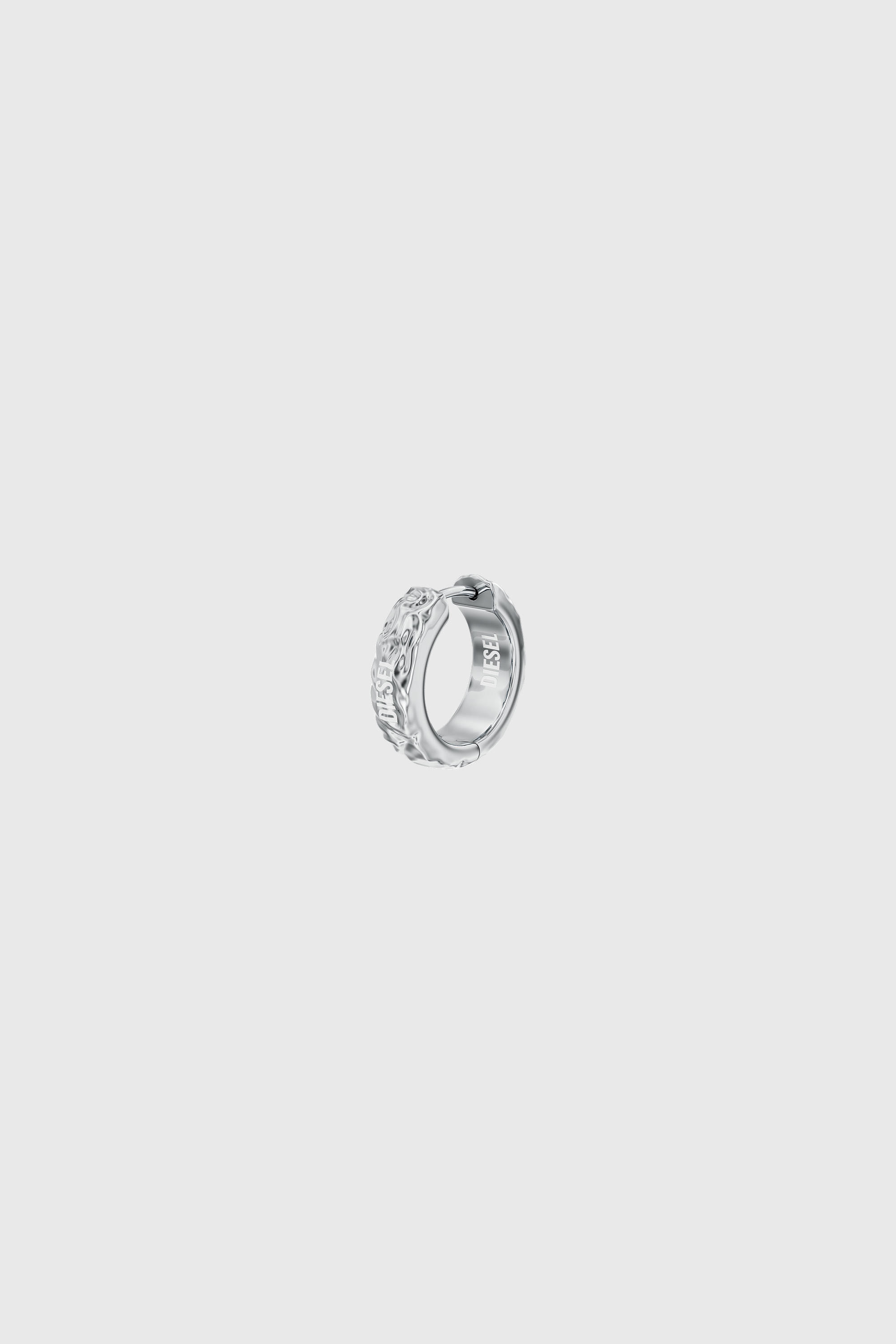 Diesel - DX1730040, Unisex's Stainless Steel Hoop Earring in Silver - 1