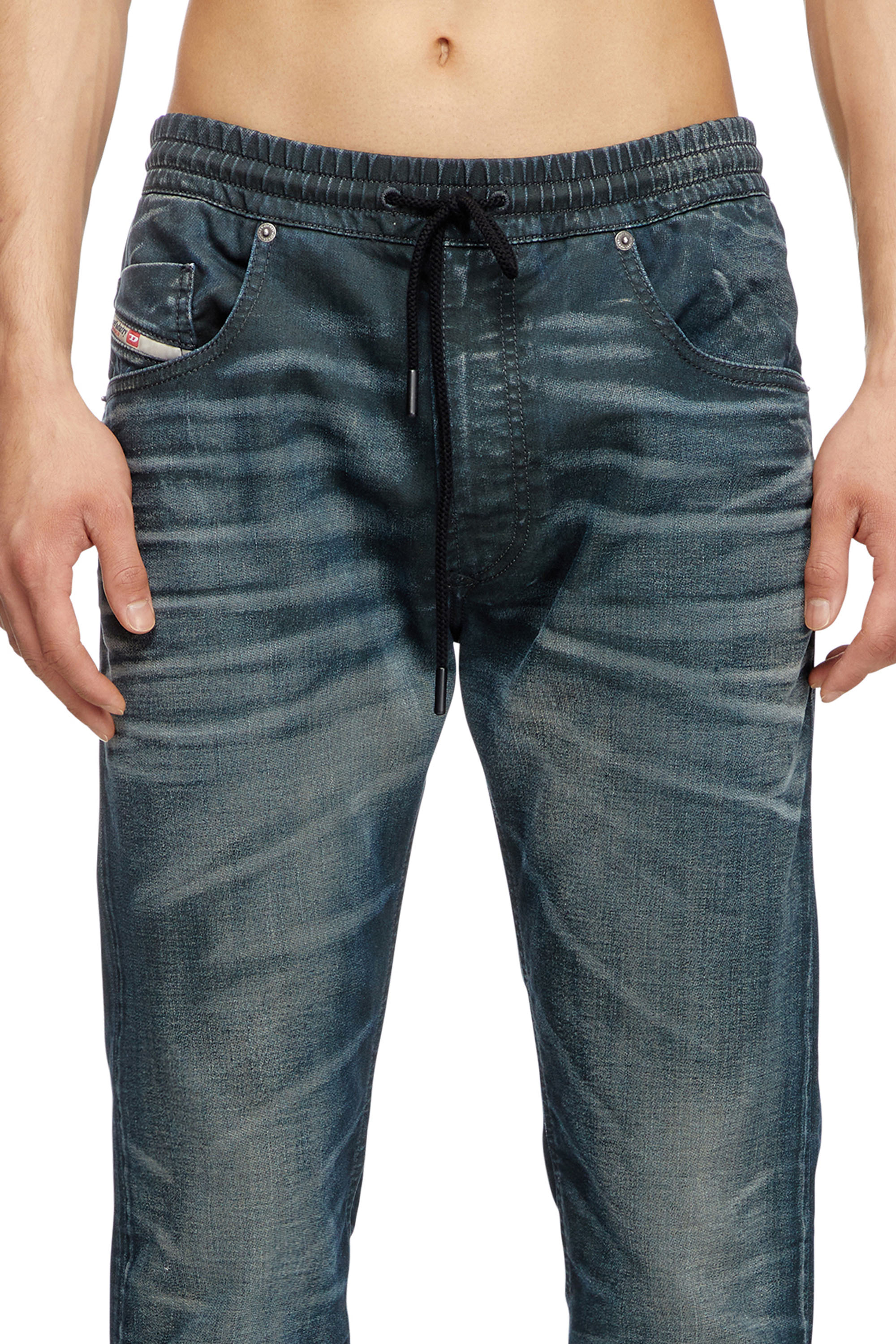 Diesel - Man's Regular 2030 D-Krooley Joggjeans® 068QK, Dark Blue - 4