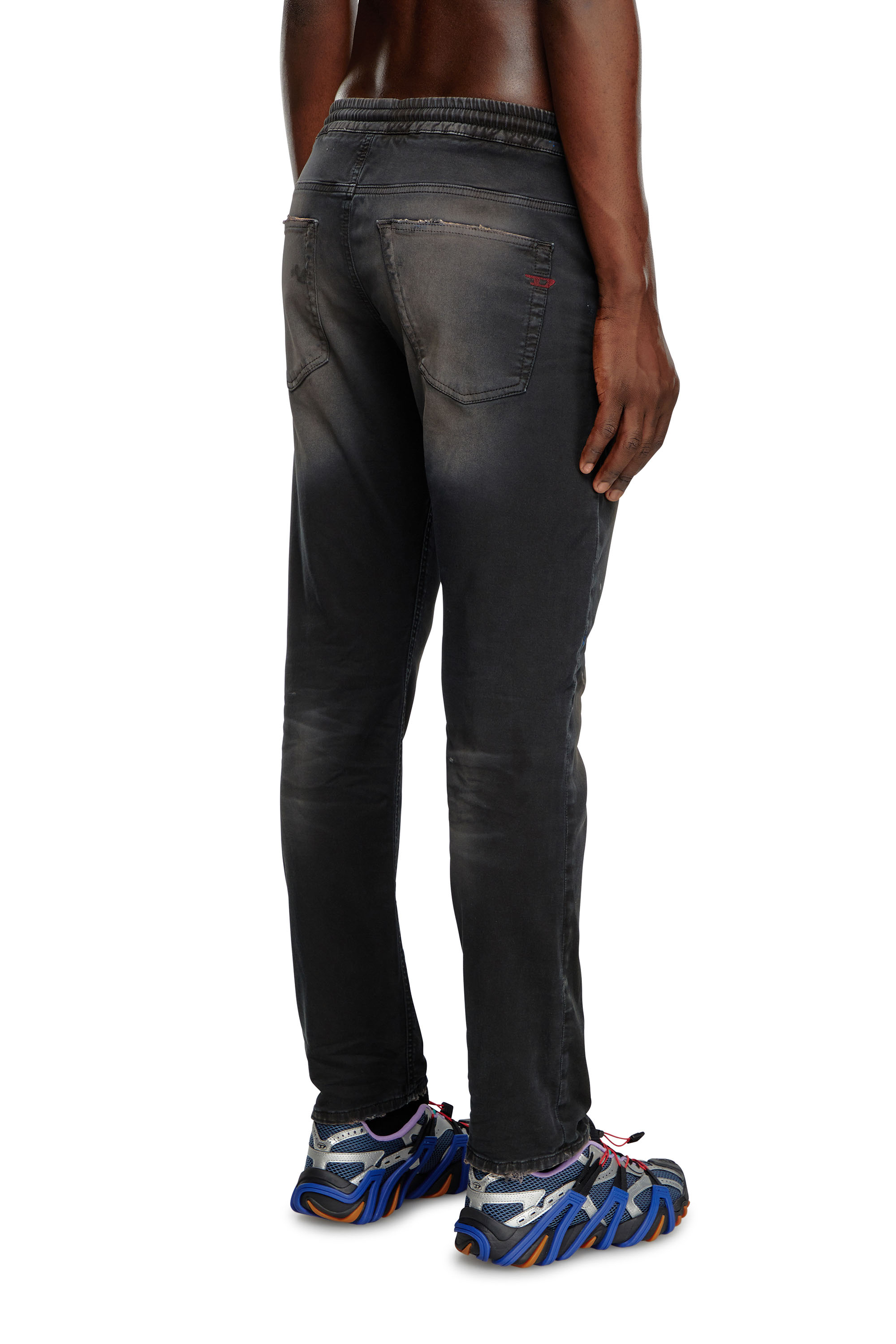 Diesel - Man Tapered 2030 D-Krooley Joggjeans® 068LW, Black - Image 3