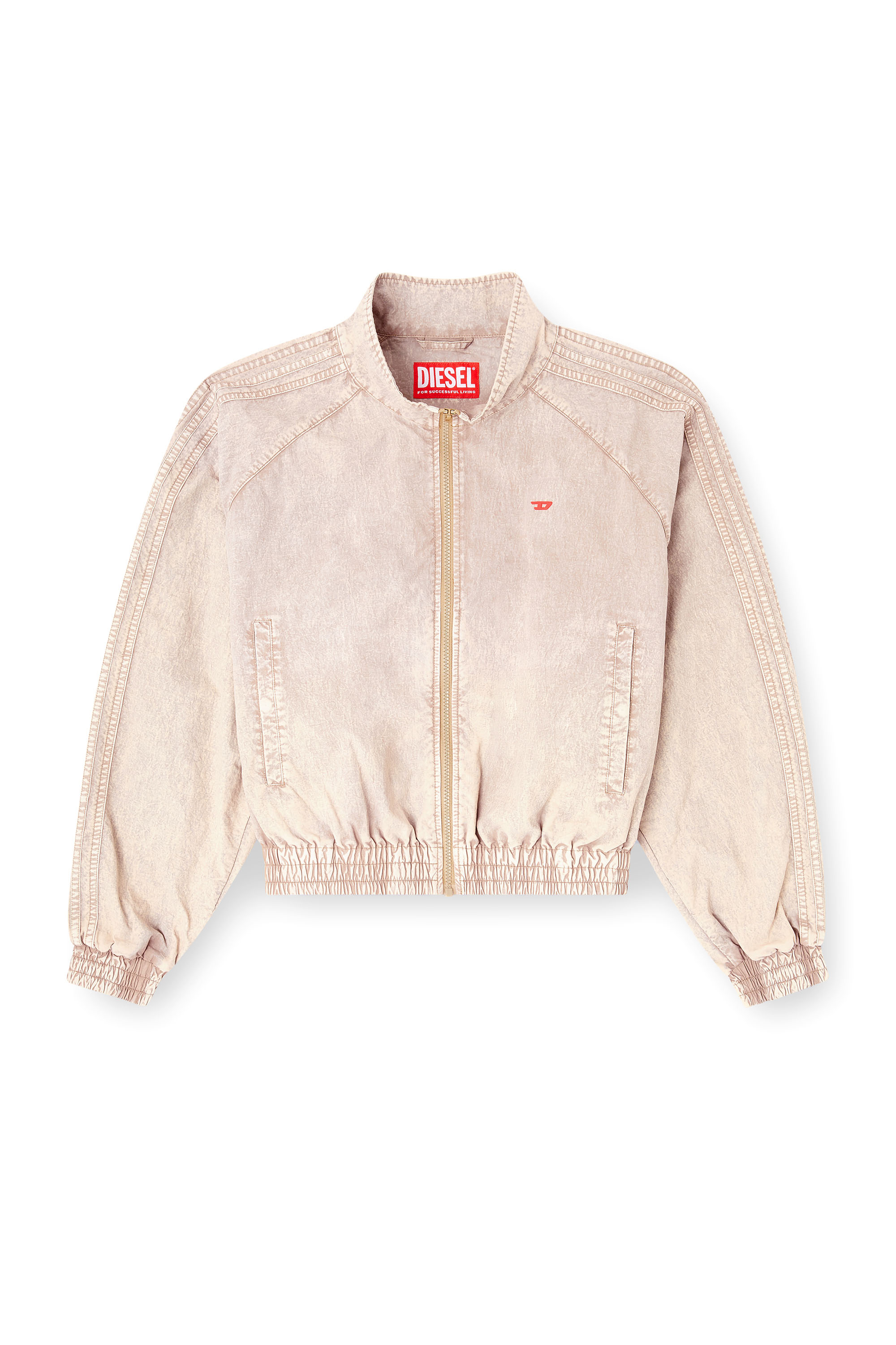 Diesel - G-ARDEN, Woman's Windbreaker in treated Taslan in Beige - 3