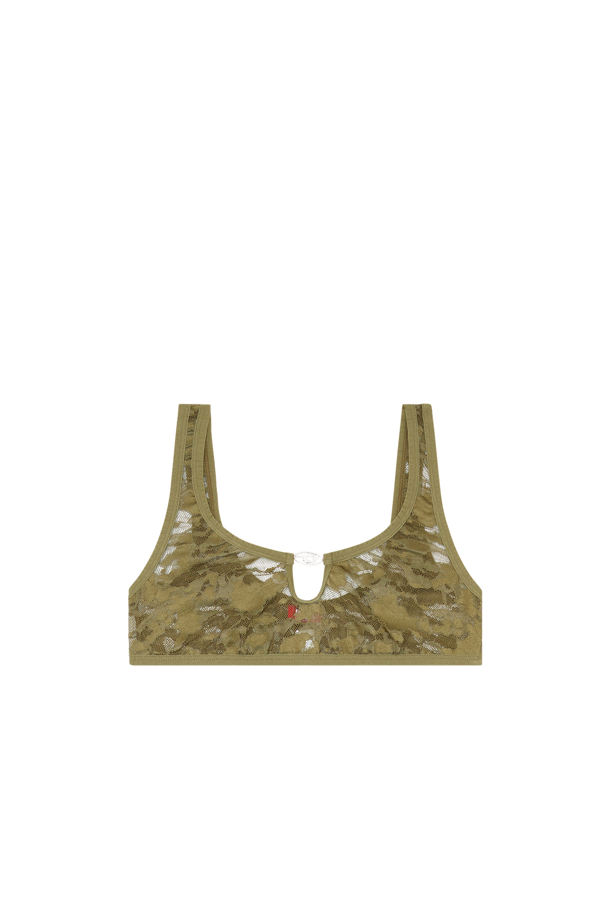 Diesel - UFSB-D-OVAL-LACE-BRALETTE, Military Green - Image 4