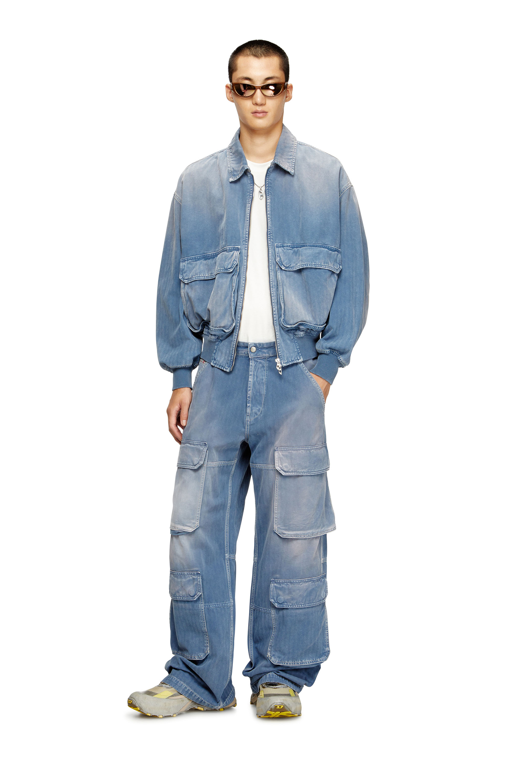 Diesel - Man's Relaxed Jeans D-Touch 09M93, Medium blue - 1