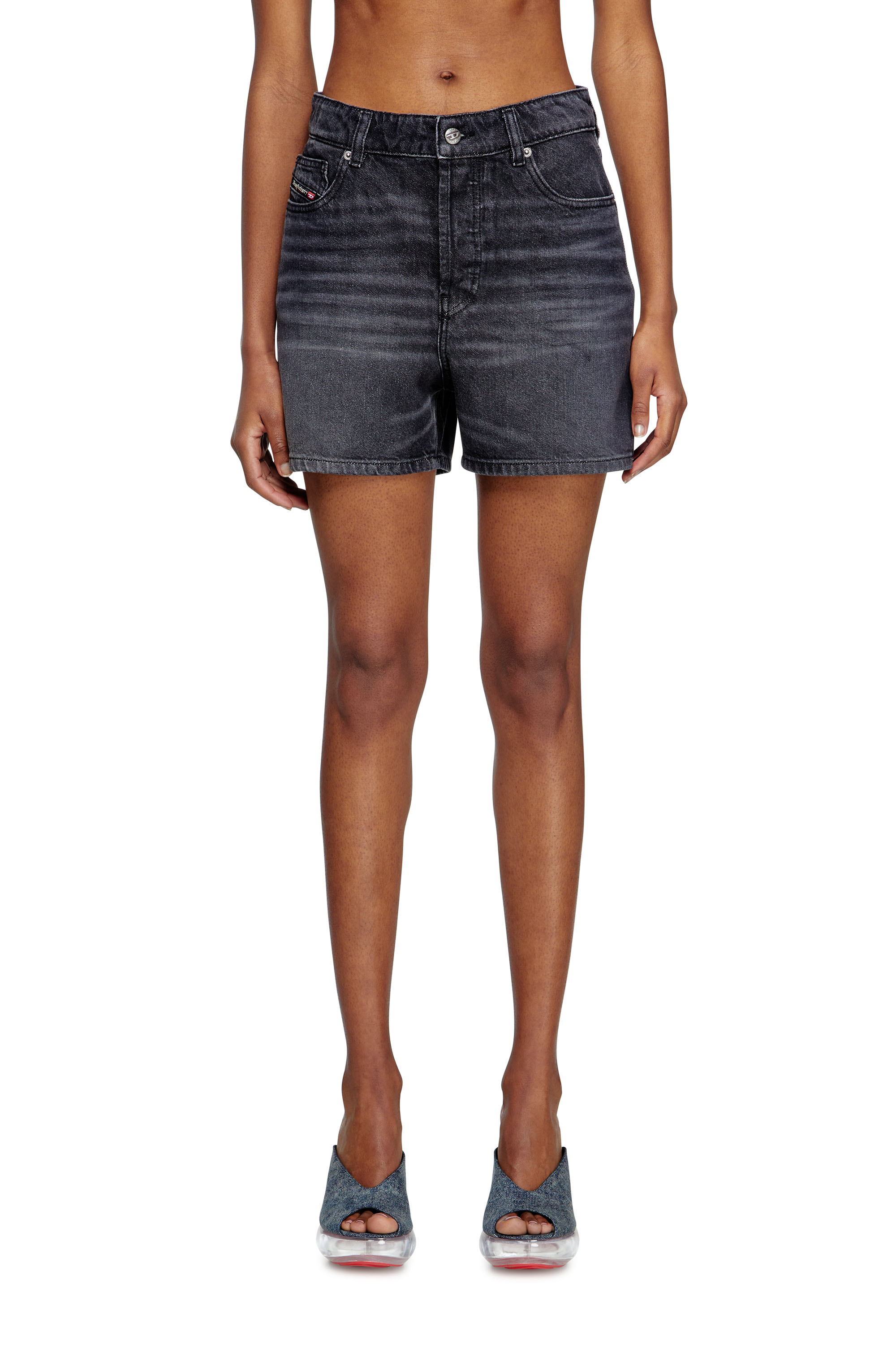DE-JIRO, Black Diesel - DE-JIRO, Woman's Denim shorts in Black - 3
