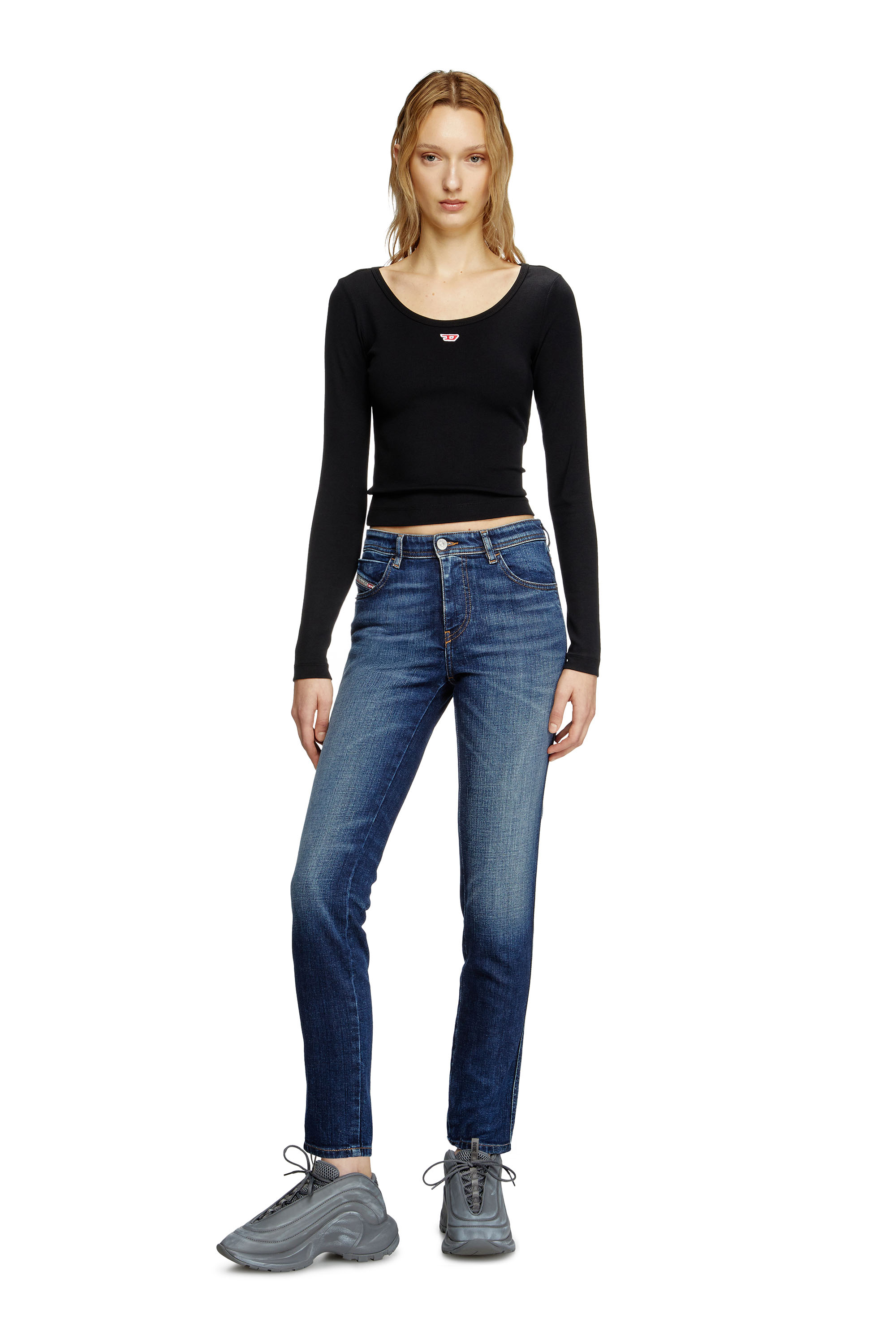 Diesel - Woman's Skinny Jeans 2015 Babhila 09L03, Medium blue - 1