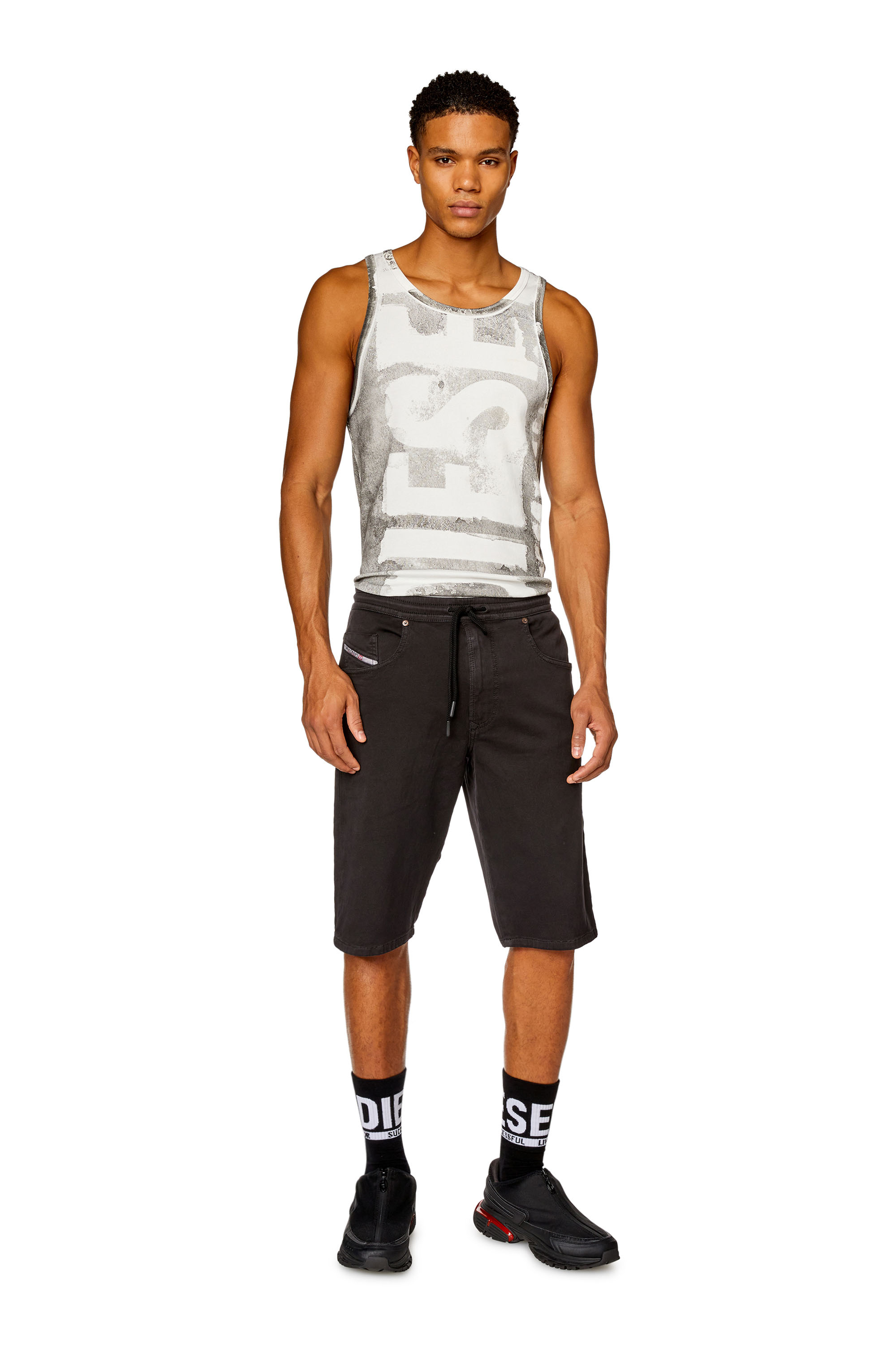 Diesel - 2033 D-KROOLEY-SHORT JOGG, Black - Image 2