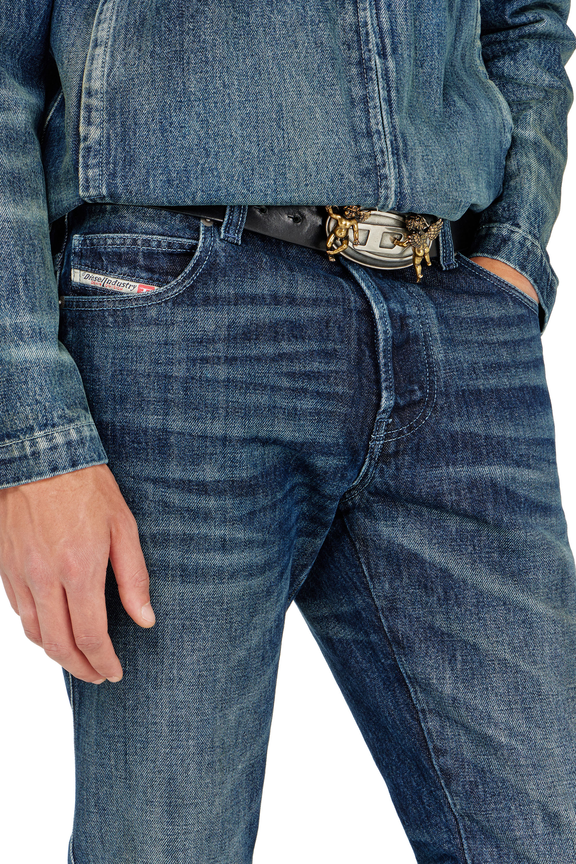 Diesel - Man's Slim Jeans 1993 D-Vyl 007FZ, Dark Blue - 6