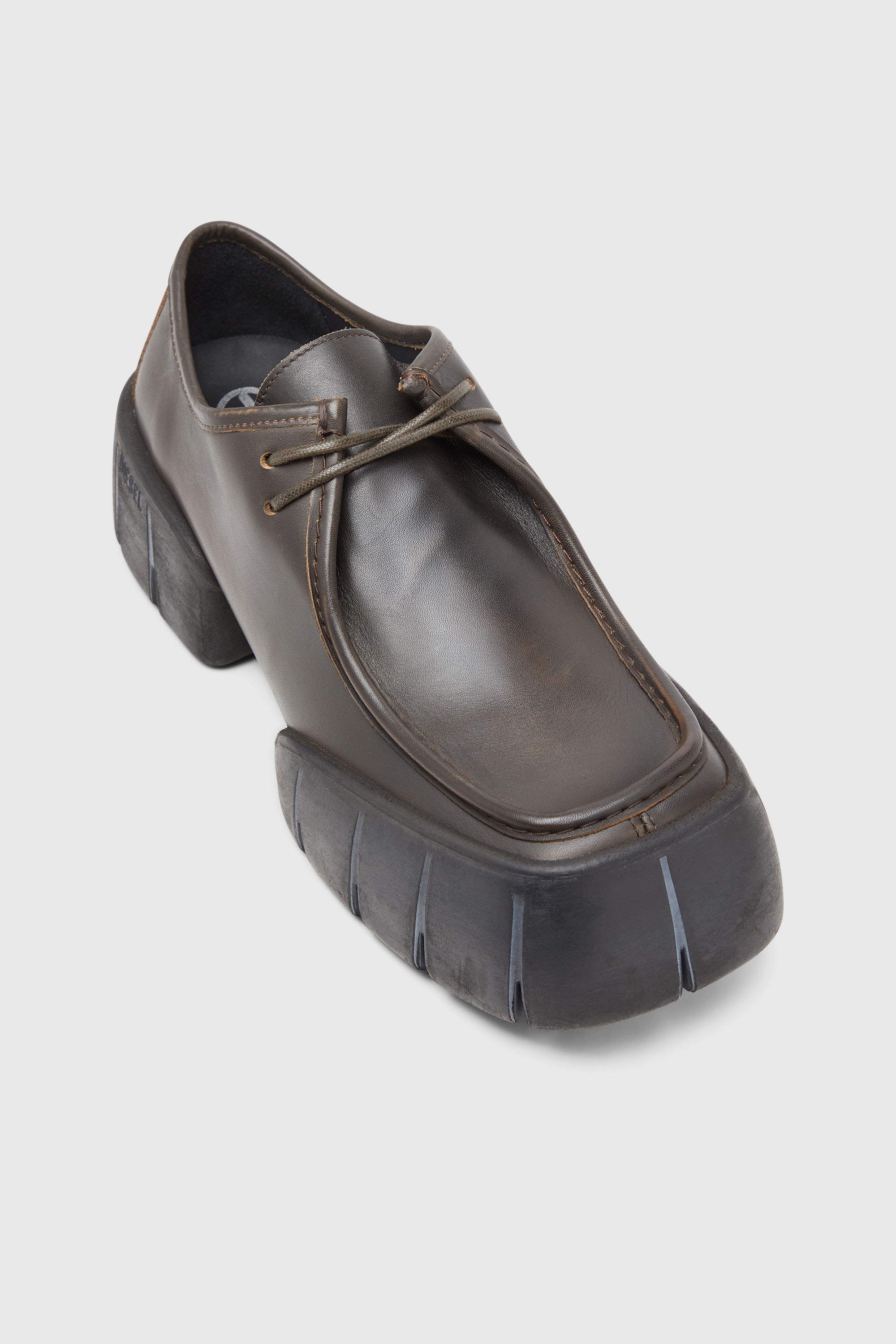 Diesel - D-TEX WB, Man's D-Tex-Moccasin-style shoes in brushed leather in Brown - 6