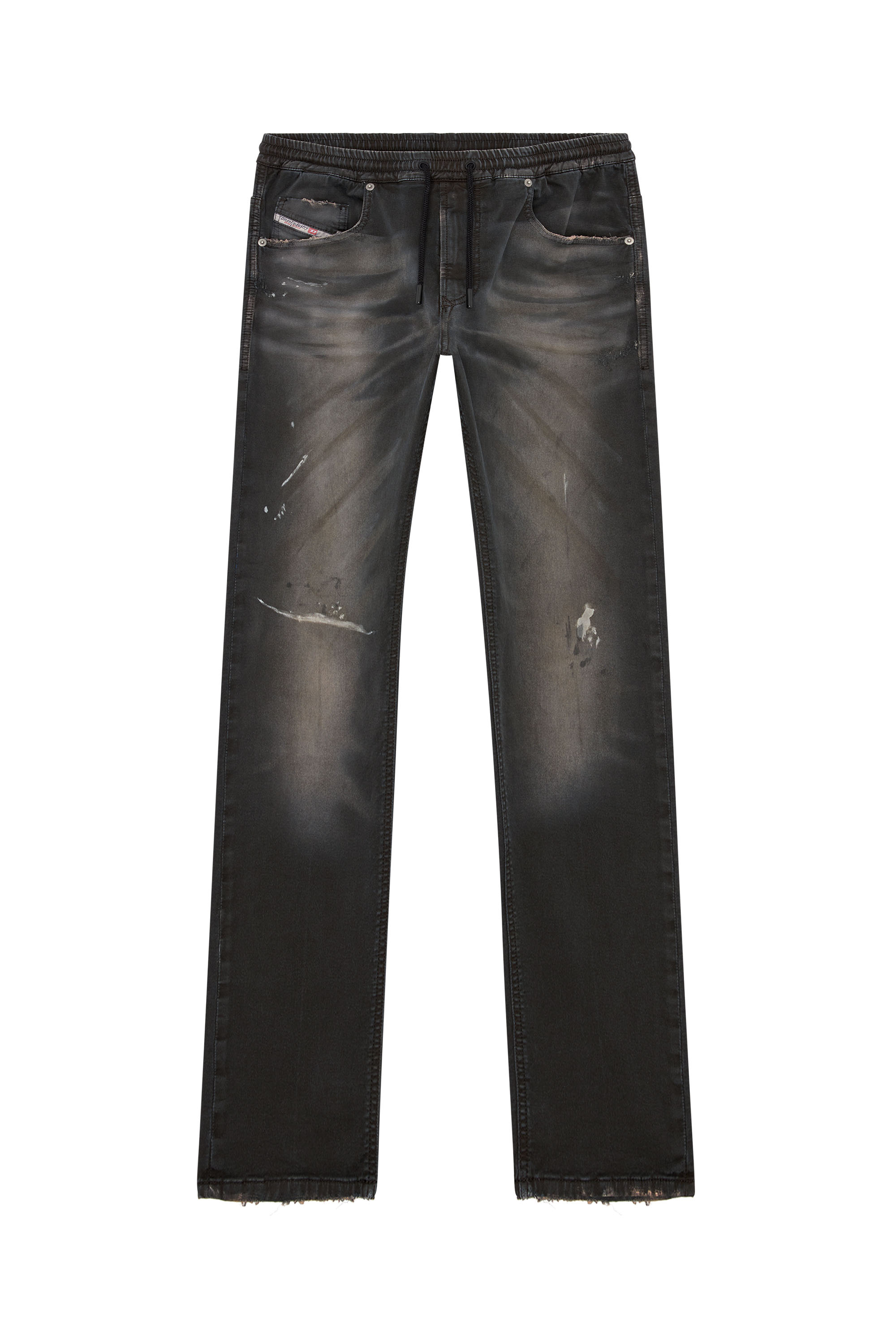 Diesel - Man Tapered 2030 D-Krooley Joggjeans® 068LW, Black - Image 5