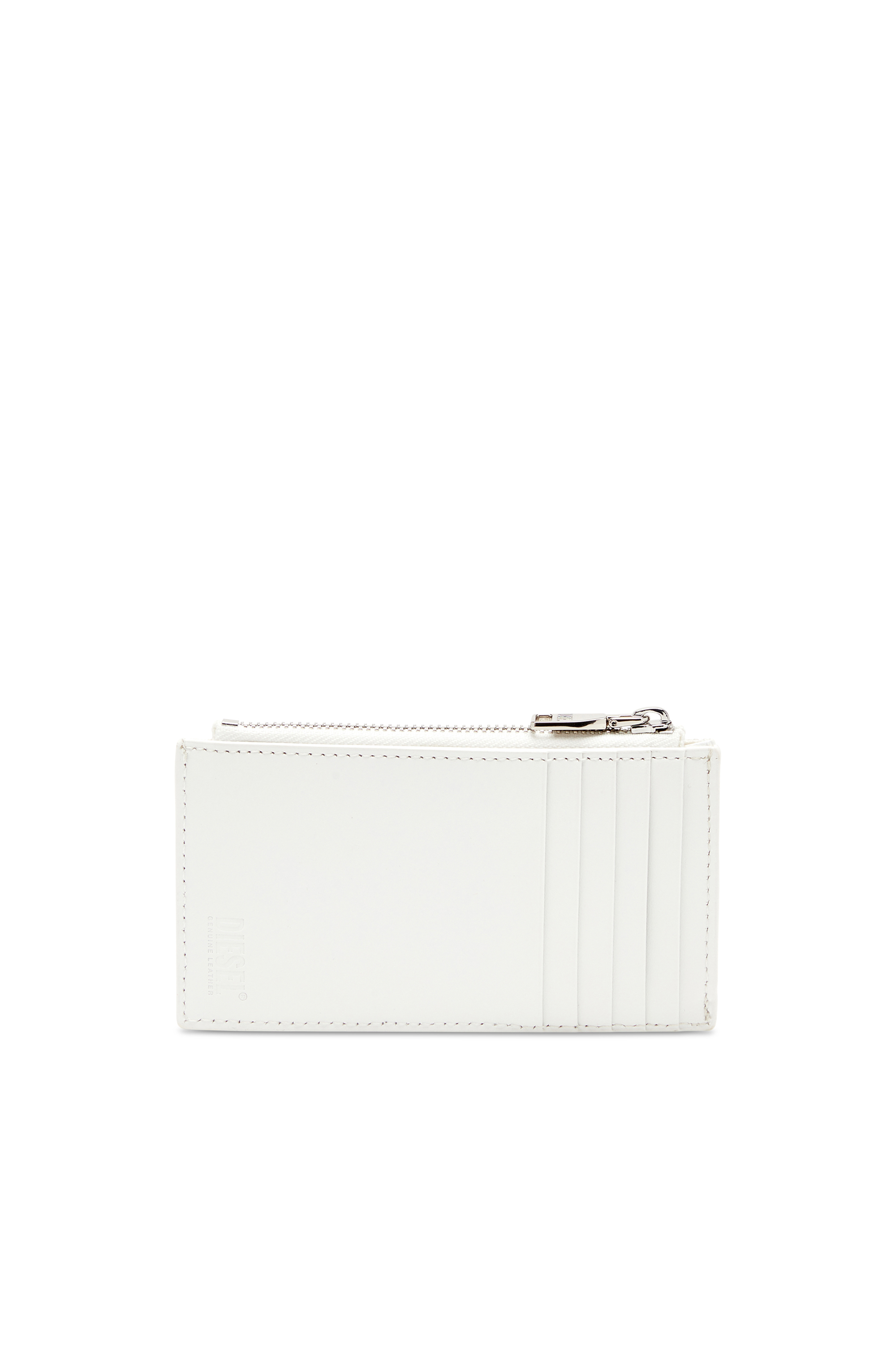 Diesel - 1DR CARD HOLDER III, Woman's Flat card holder in nappa leather in White - 2