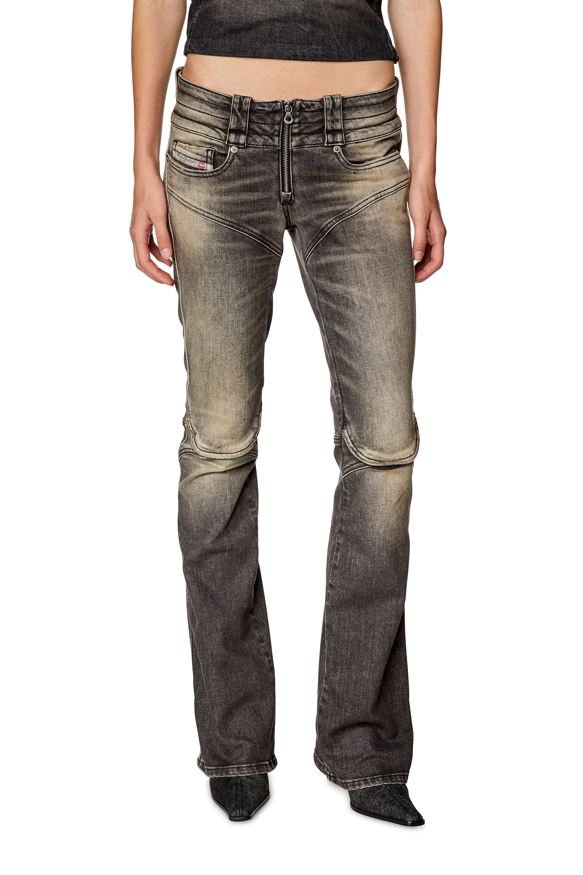 Diesel - Bootcut and Flare Jeans Belthy 0JGAL, Black/Dark grey - Image 1