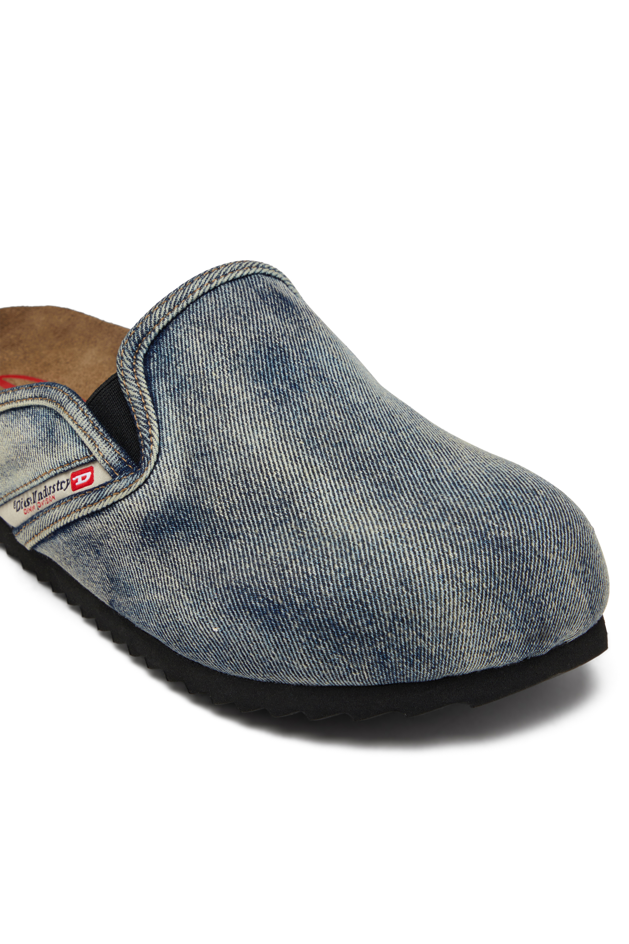 D-WOODSTOCK SLIP-ON, Dark Blue Diesel - D-WOODSTOCK SLIP-ON, Man's D-Woodstock-Denim mules in Dark Blue - 6