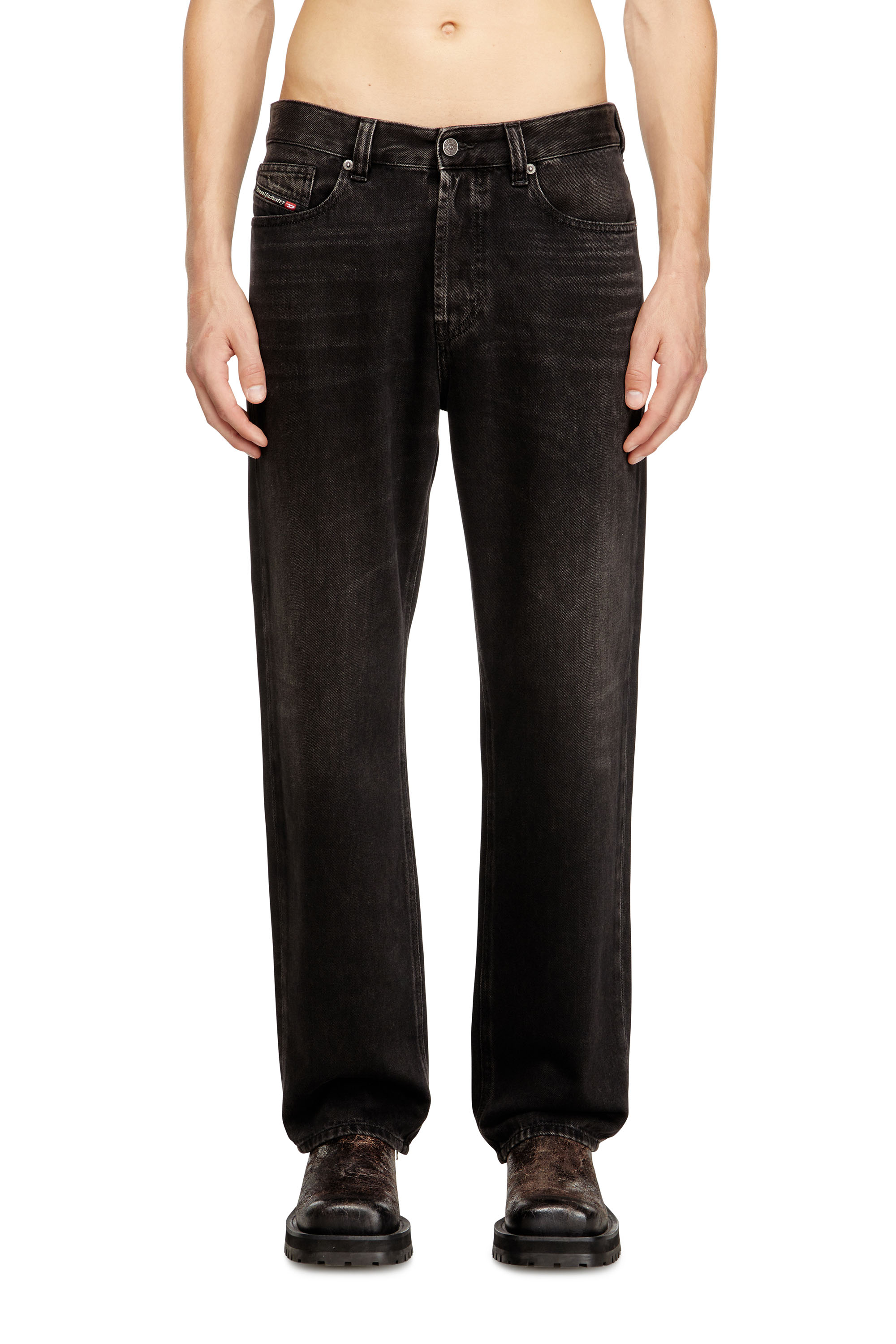 Regular Jeans 2024 D-Macs 09J96, Black/Dark grey Diesel - Man's Regular Jeans 2024 D-Macs 09J96, Black/Dark grey - 3