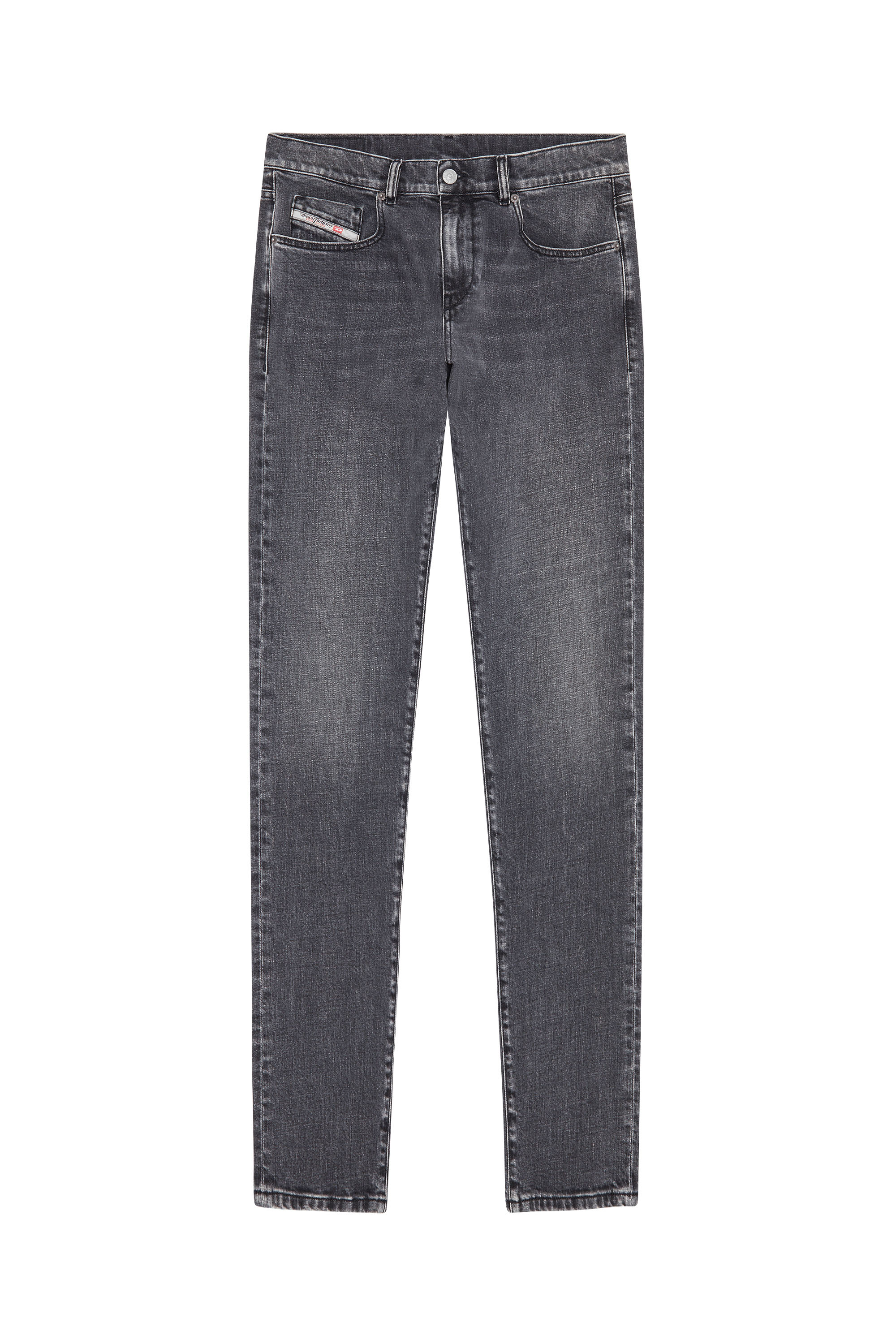 Diesel - Slim Jeans 2019 D-Strukt 09C47, Black/Dark grey - Image 6
