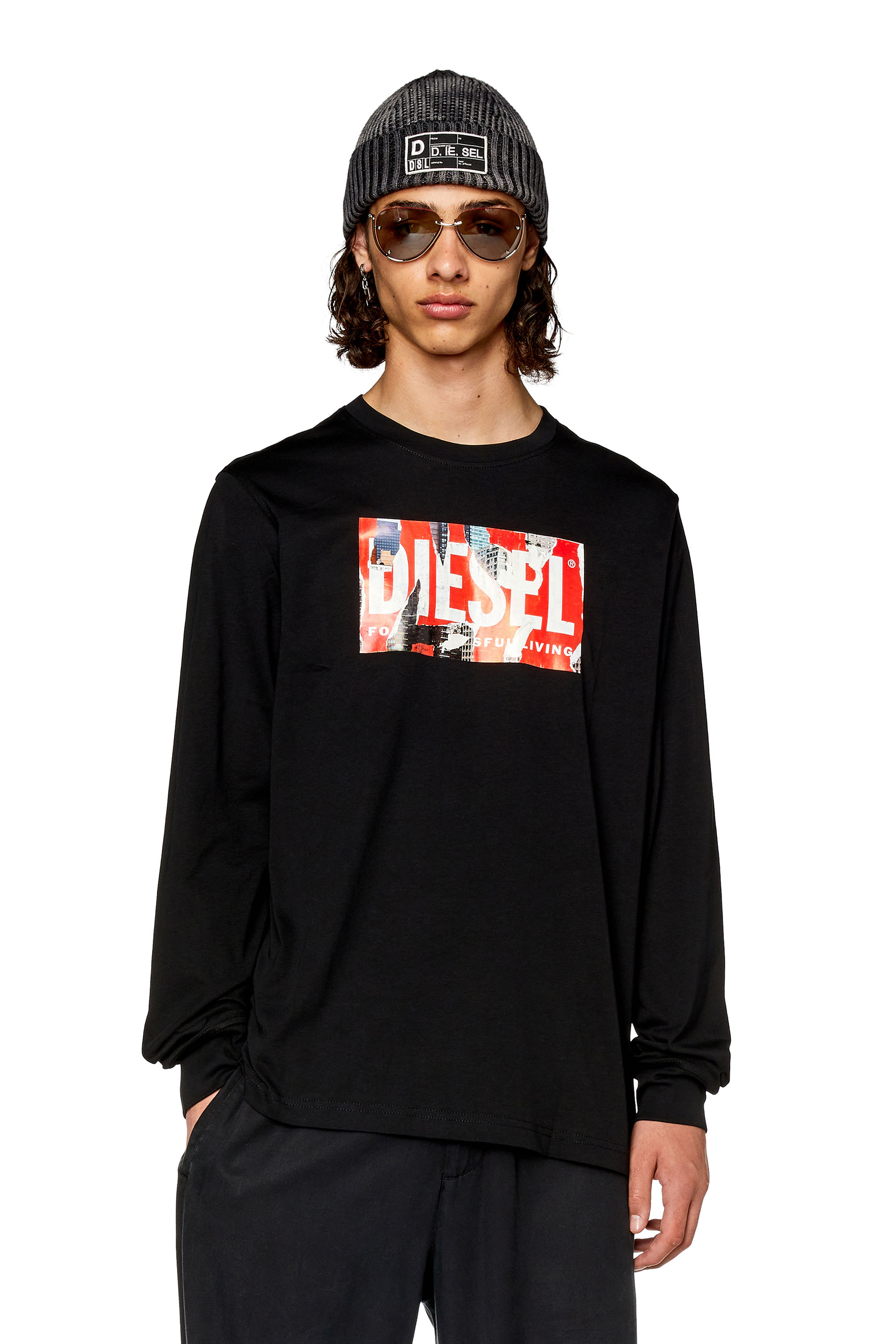 Diesel - T-JUST-LS-L6, Black - Image 1