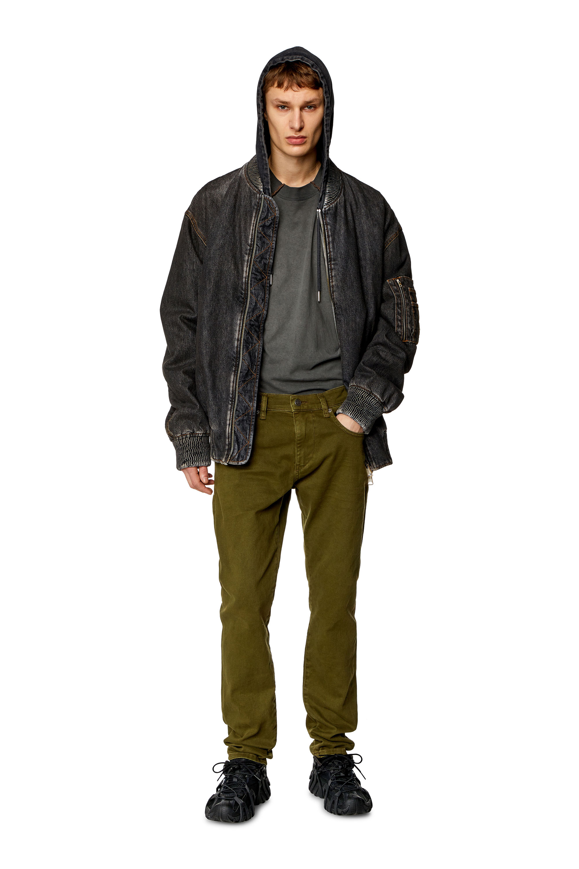 Diesel - Slim Jeans 2019 D-Strukt 0QWTY, Green - Image 4