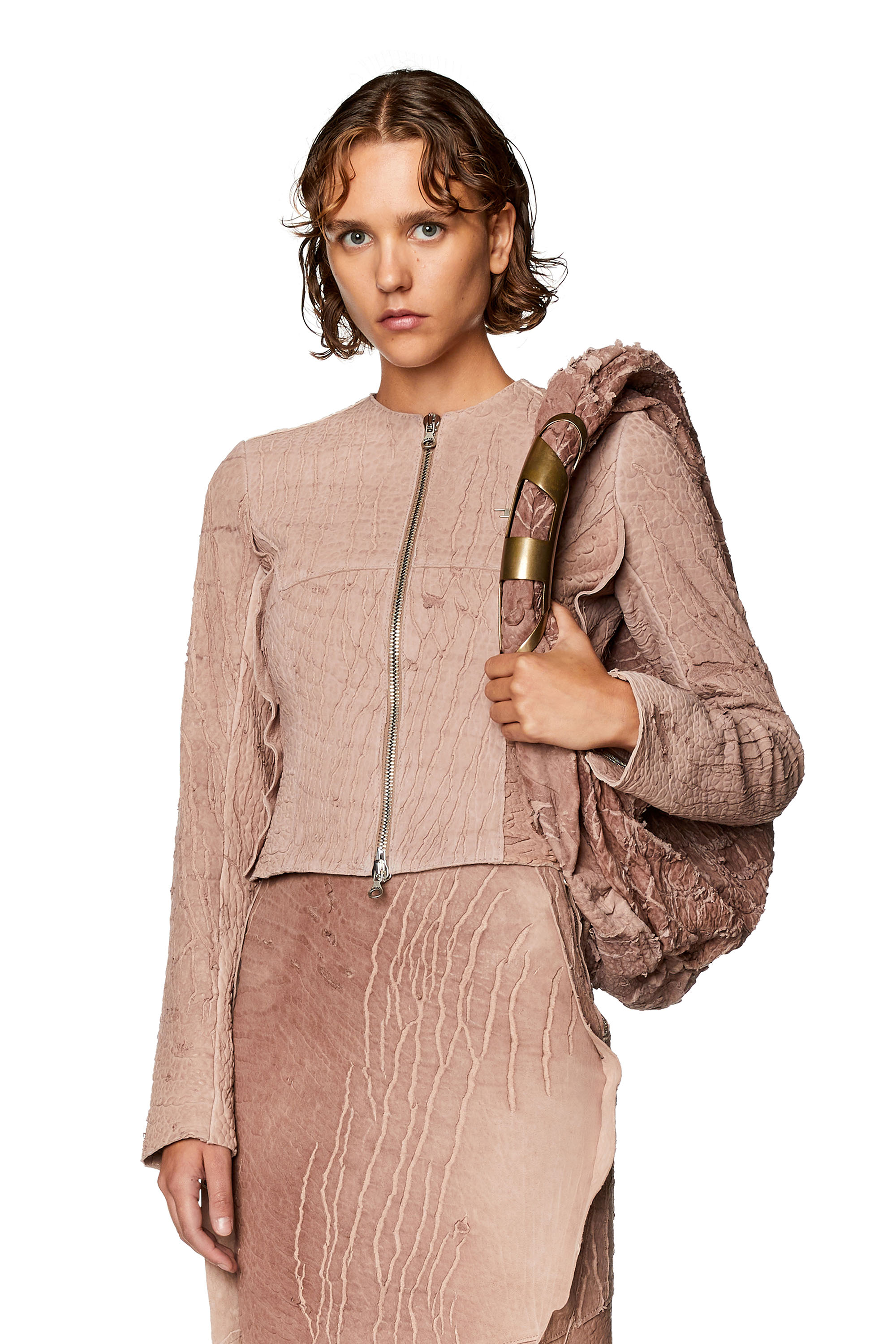 Diesel - L-CRACKJACKET, Lilac - Image 1