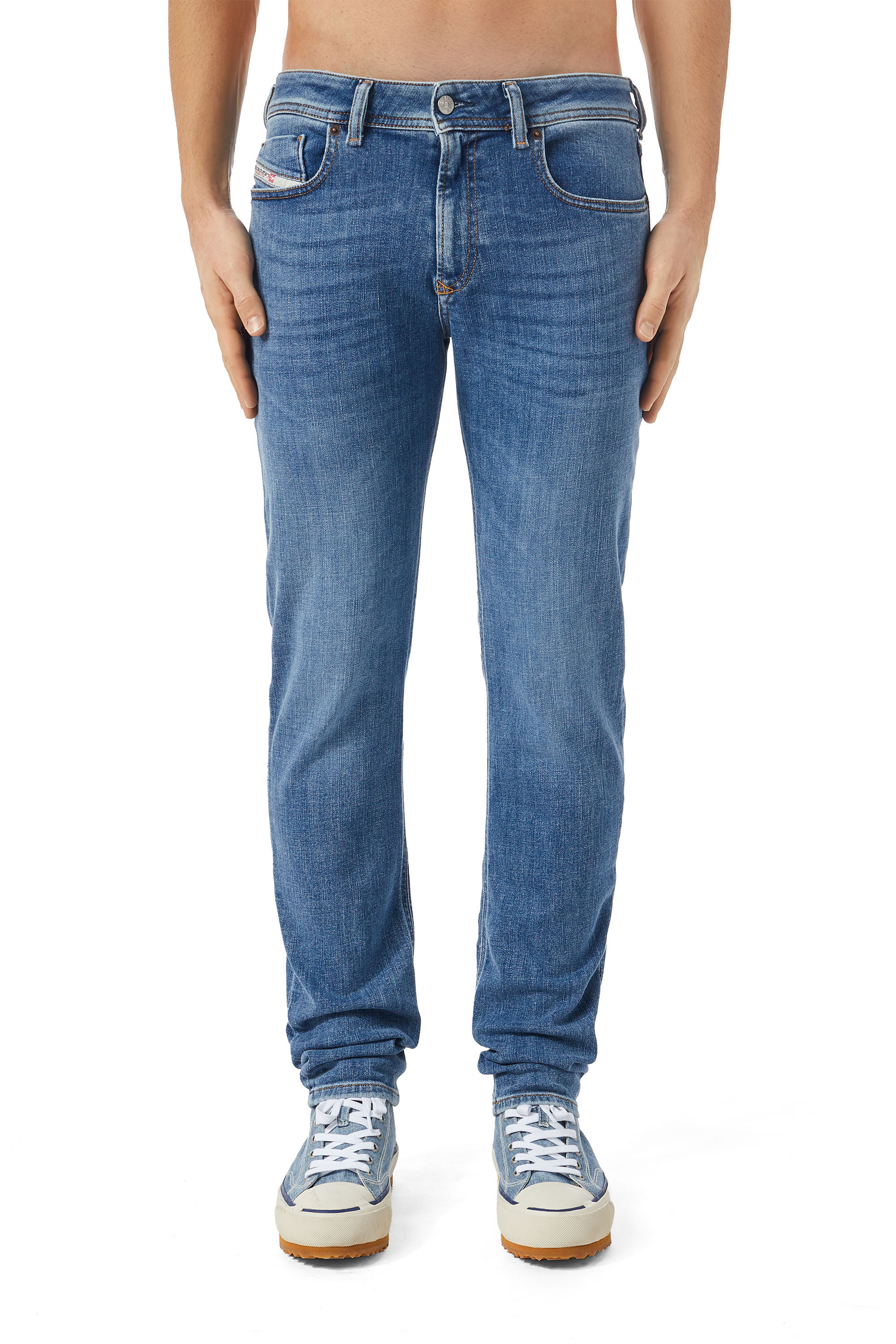 Diesel - Skinny Jeans 1979 Sleenker 09C01, Medium blue - Image 1