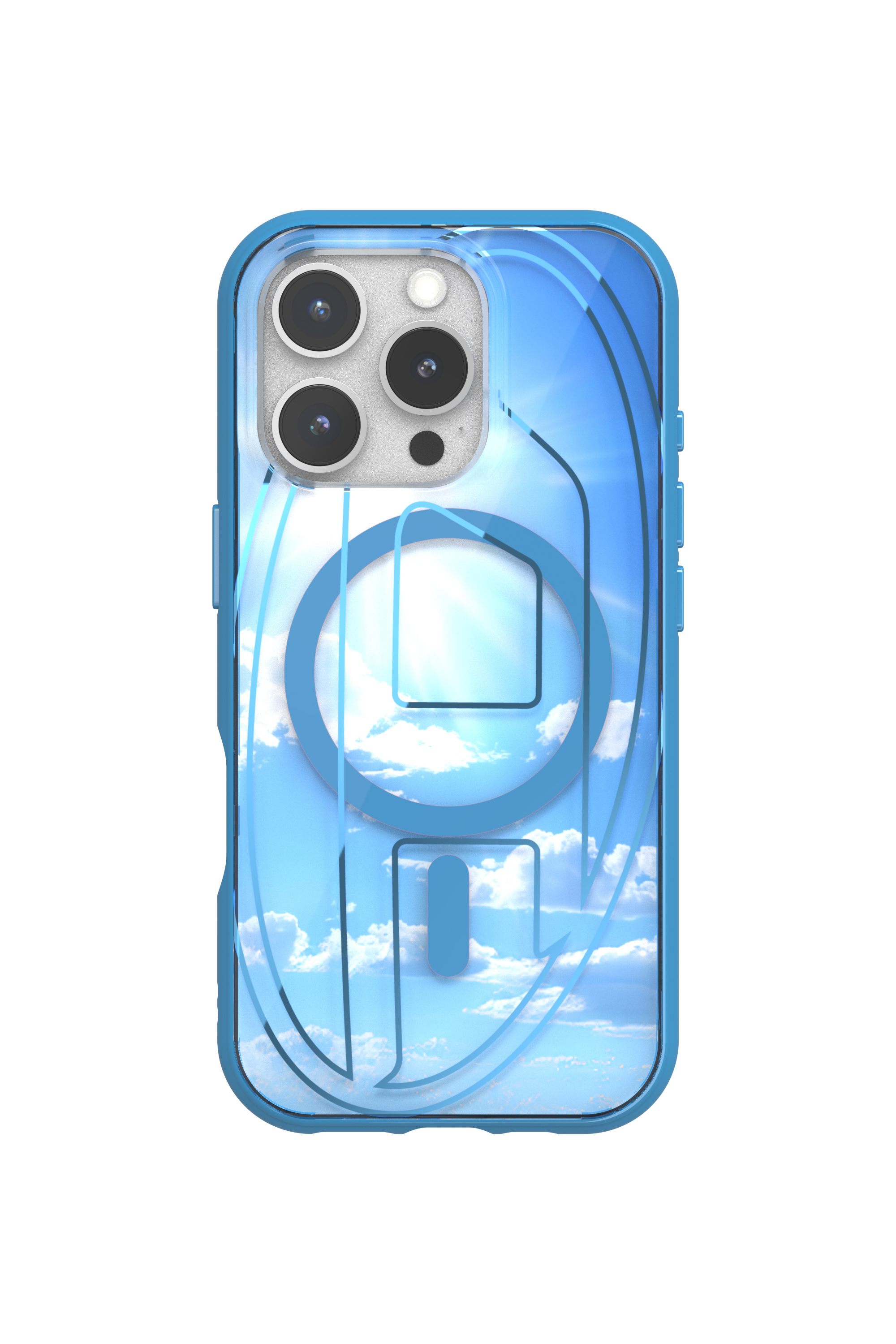 Diesel - 60253 AOP CASE, Unisex's Oval D Case with Magsafe iPhone 16 Pro in Azure - 4