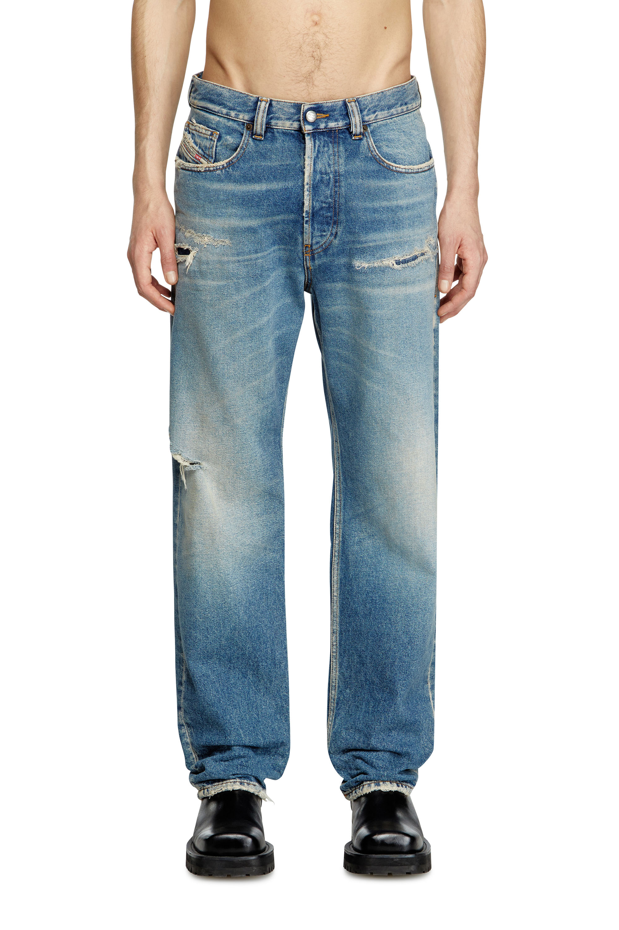 Diesel - Man's Regular Jeans 2024 D-Macs 09L43, Medium blue - 3
