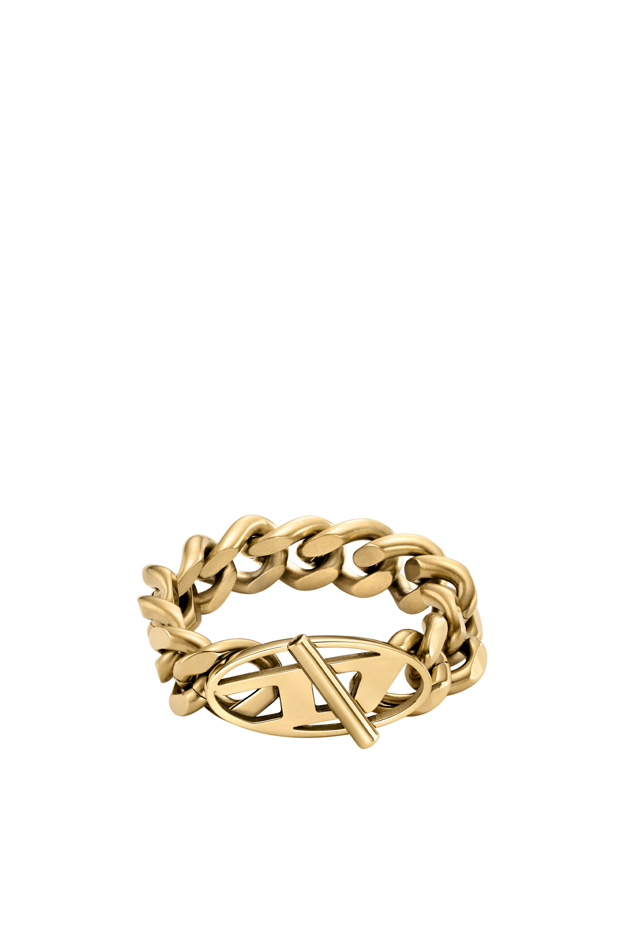 Diesel - DX1568710 JEWEL, Unisex's Gold-Tone Stainless Steel Soft Chain Ring in Gold - 2