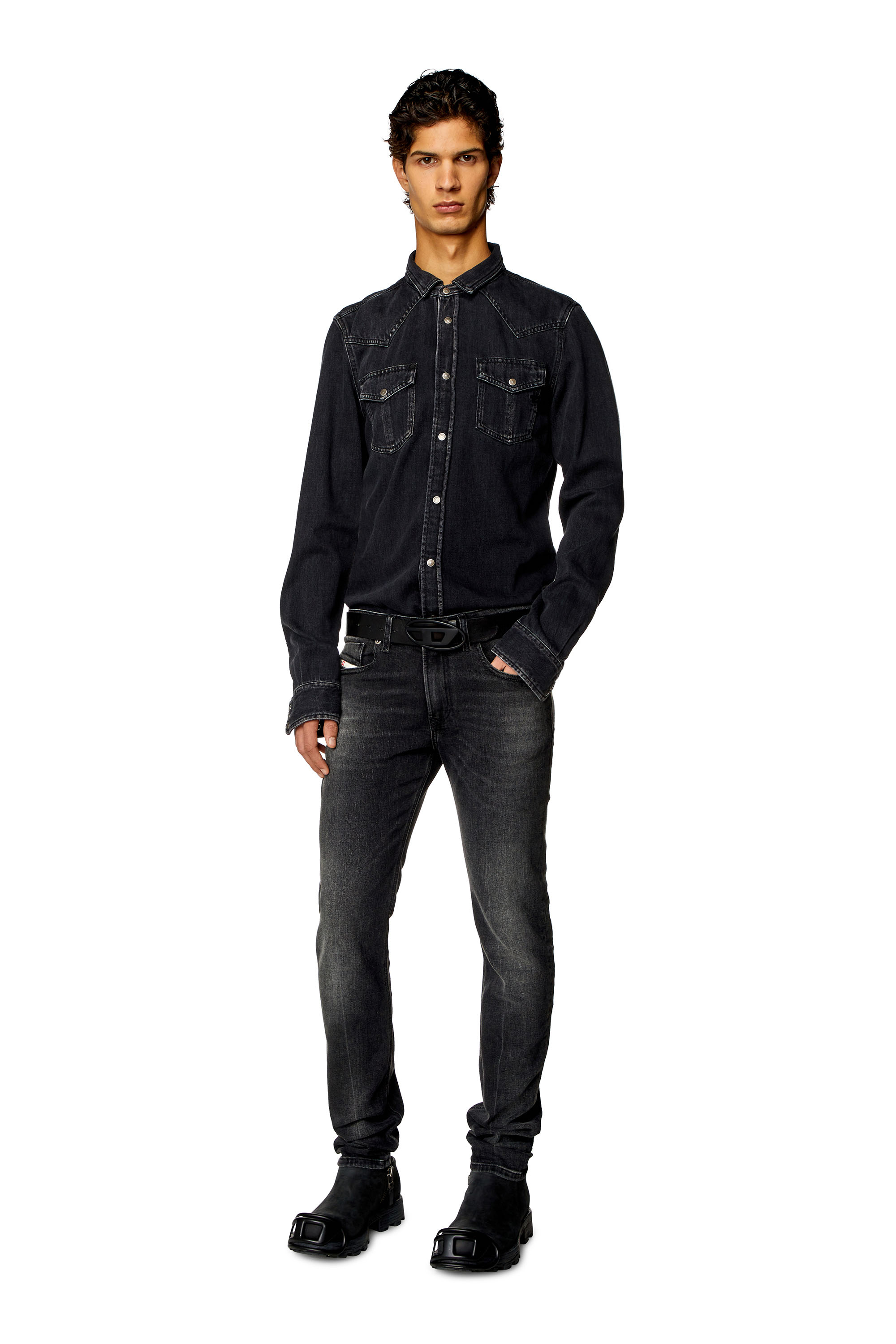 Diesel - Skinny Jeans 1979 Sleenker 0PFAX, Black/Dark grey - Image 1