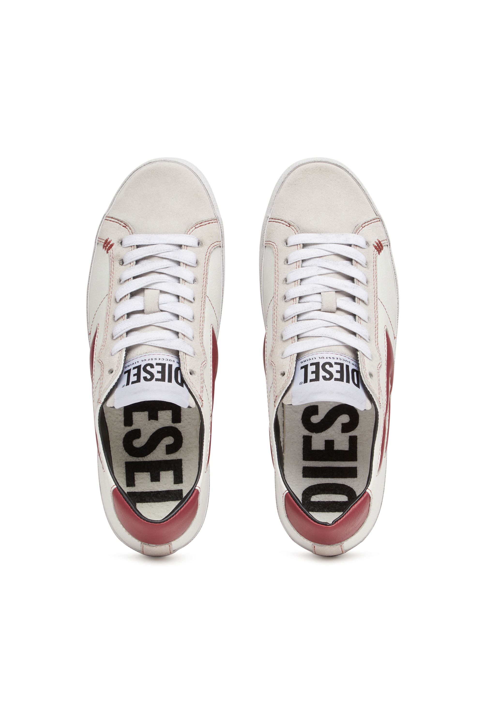 Diesel - S-LEROJI LOW W, White/Red - Image 5