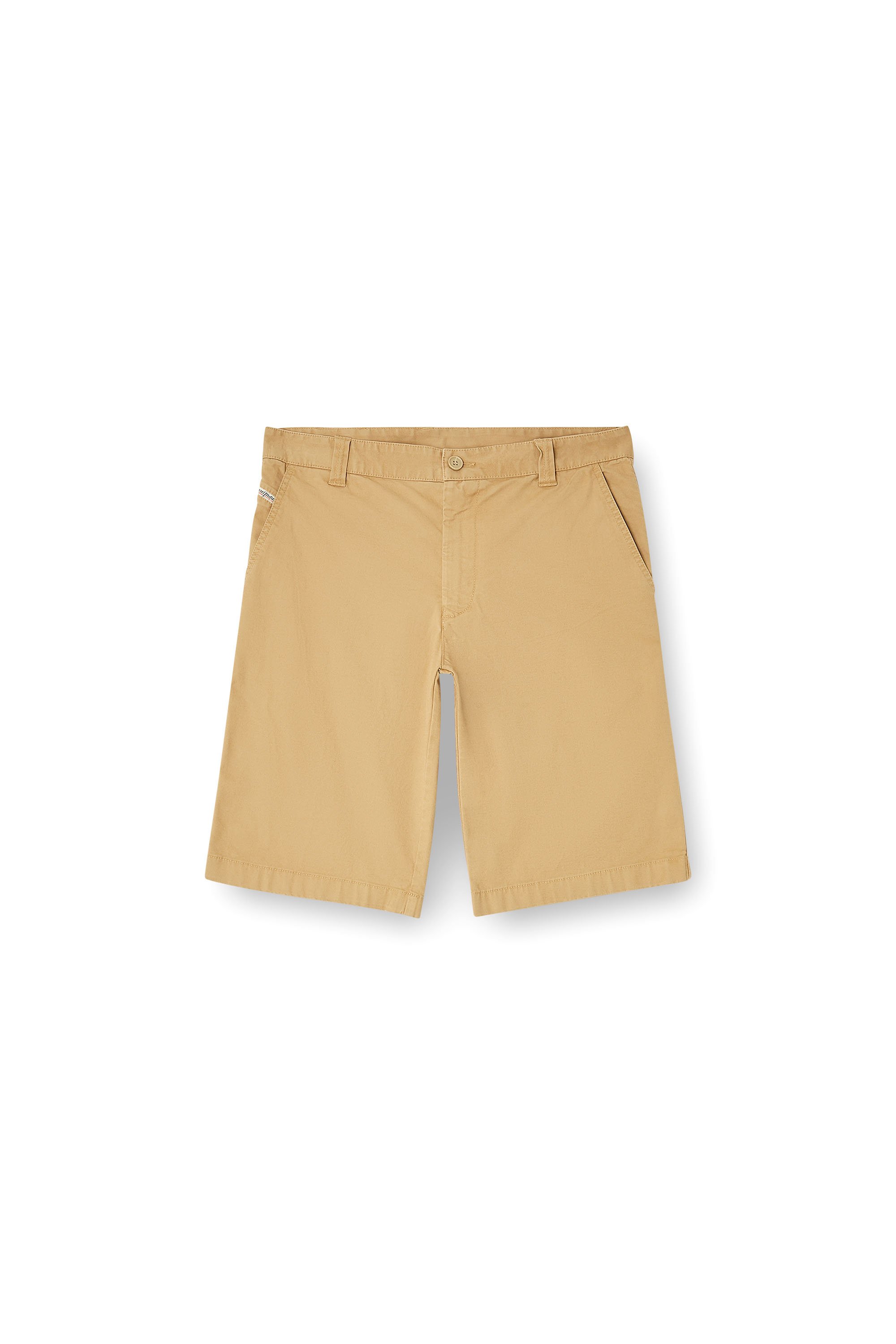 Diesel - P-DEFINE-SHORT-EPCH, Man's Stonewash cotton shorts in Beige - 3