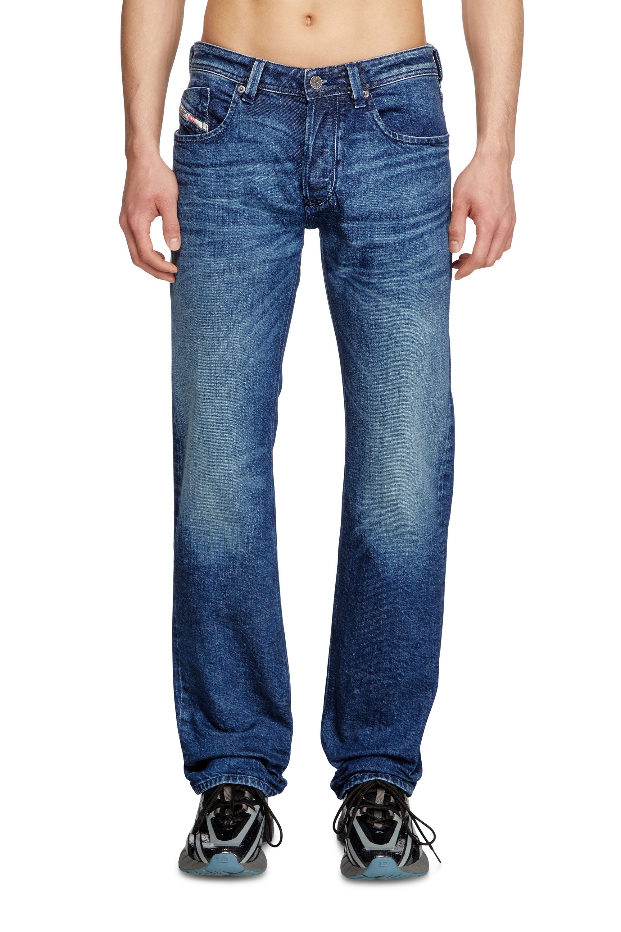 Regular Jeans 1985 Larkee 09L51, Dark Blue Diesel - Man's Regular Jeans 1985 Larkee 09L51, Dark Blue - 3