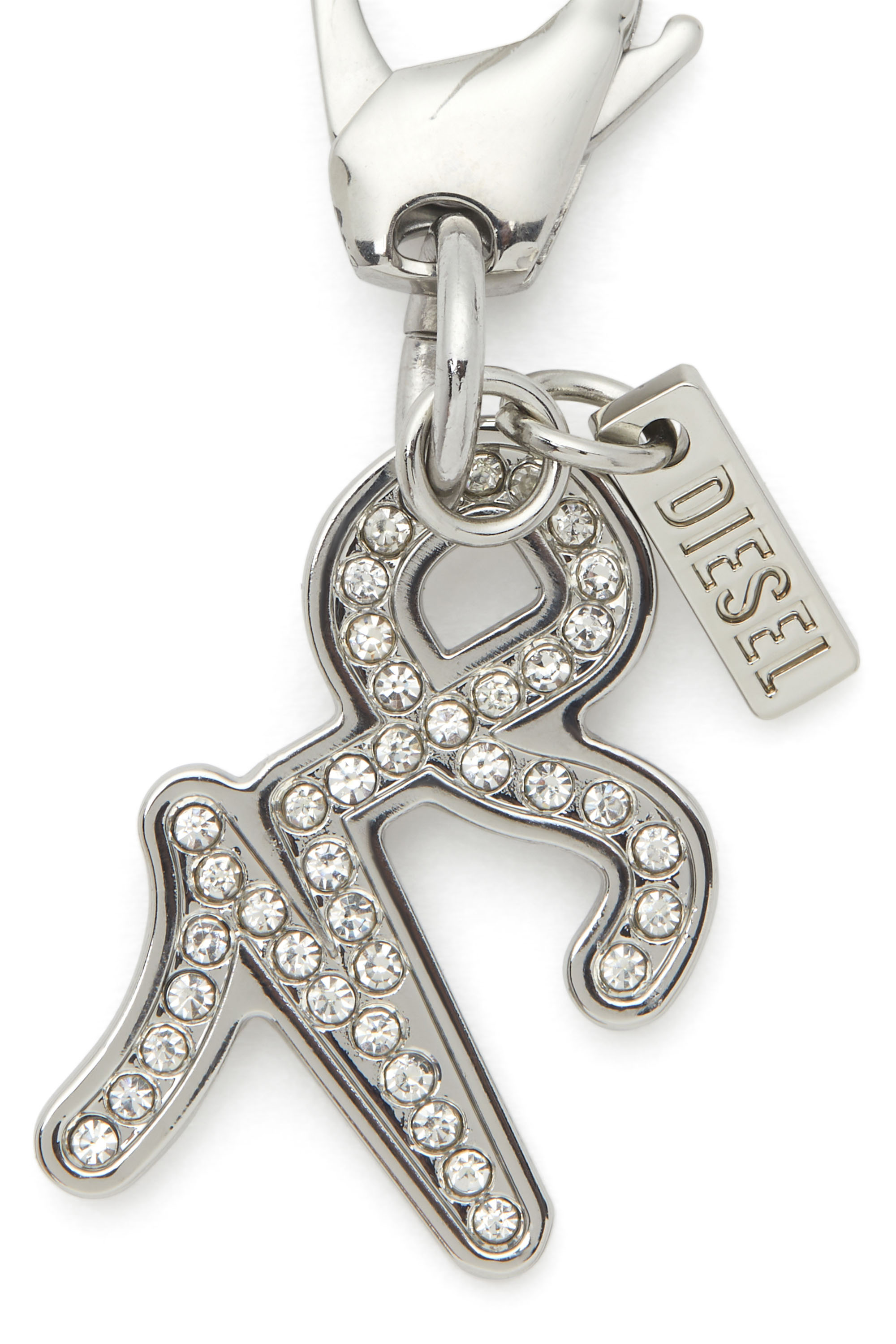Diesel - CHARM CAPRICORN, Unisex's Capricorn metal charm with rhinestone details in Silver - 2