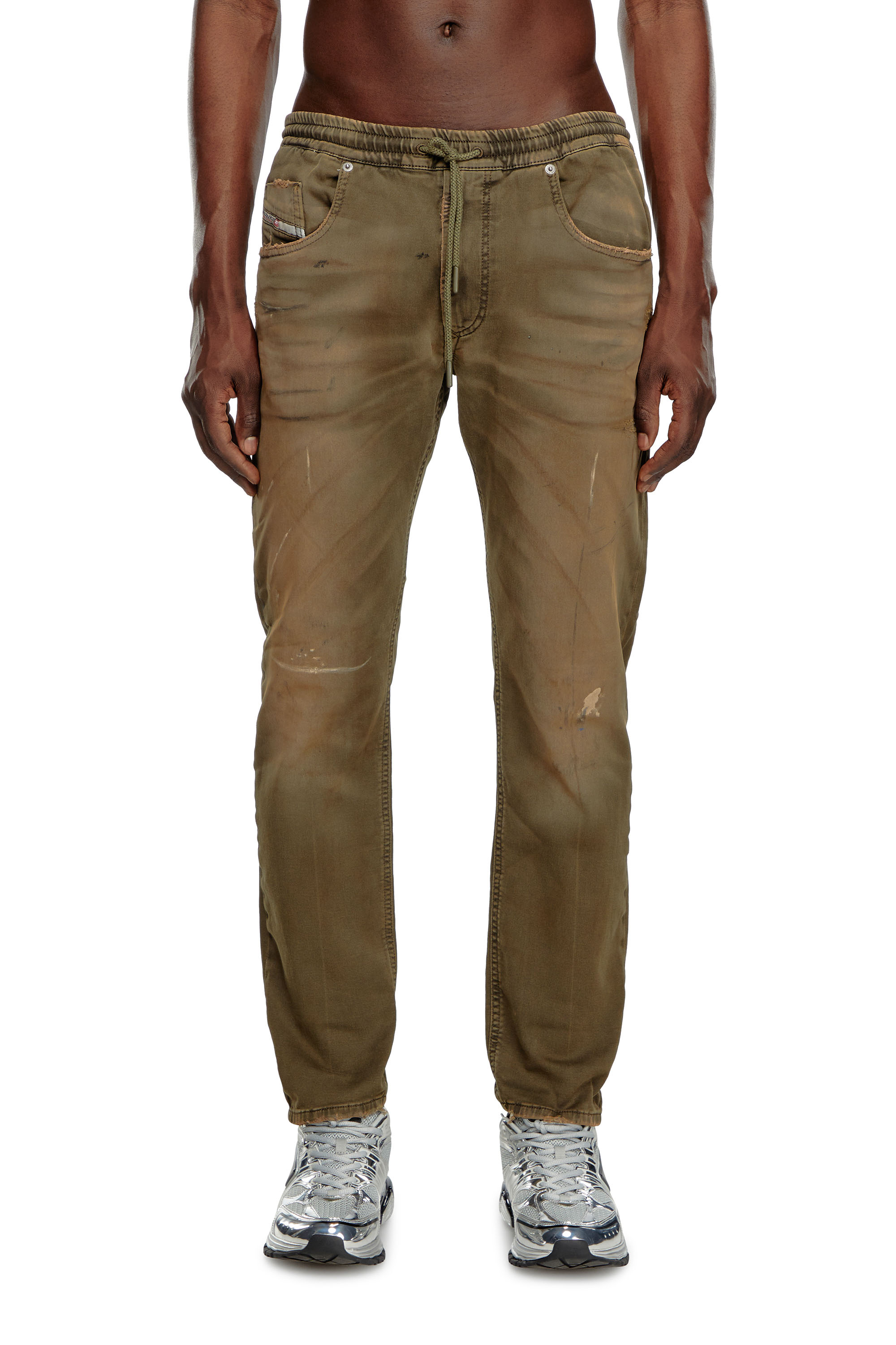 Diesel - Man Tapered 2030 D-Krooley Joggjeans® 068LW, Military Green - Image 2