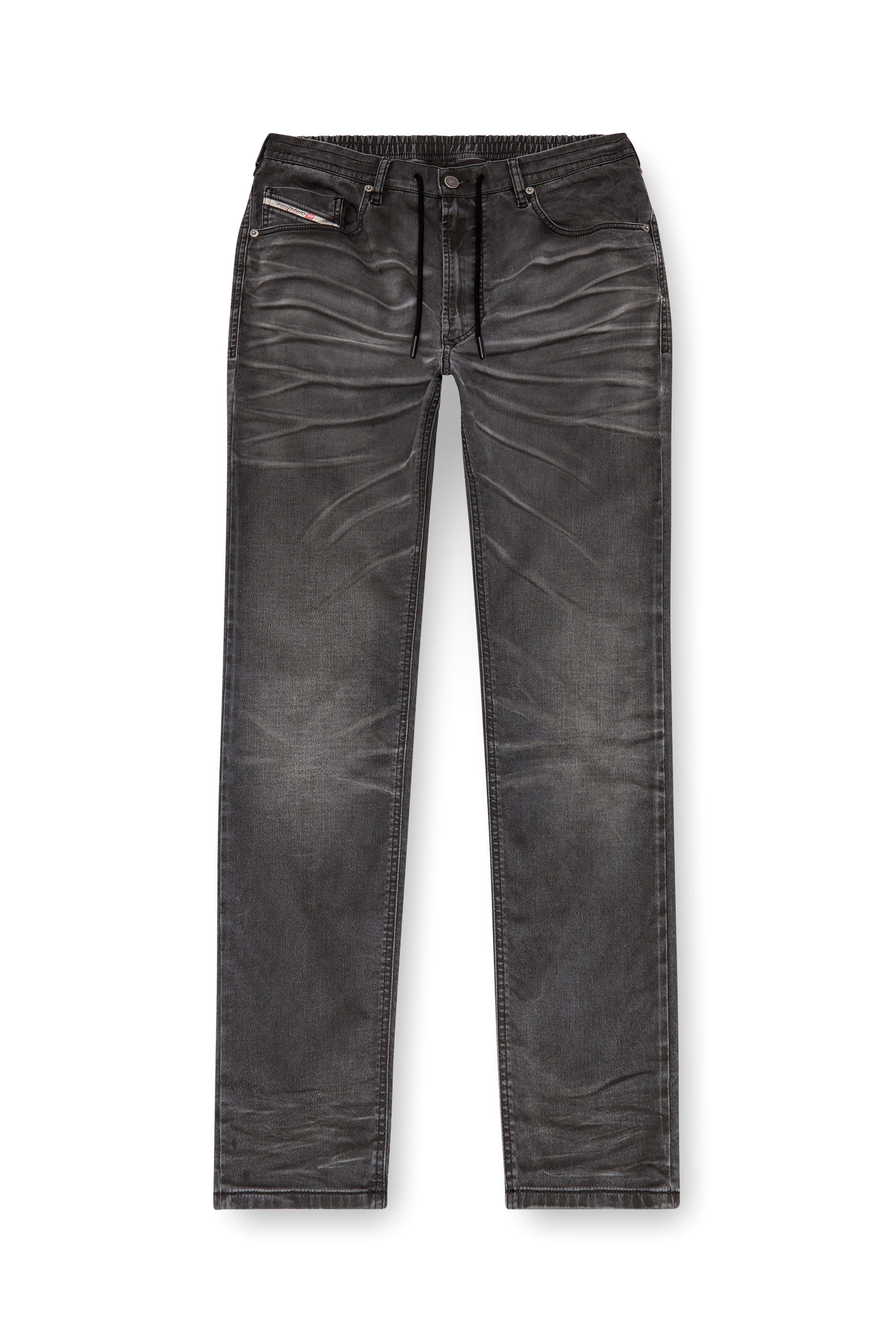 Diesel - Man Tapered 2030 D-Krooley Joggjeans® 09J37, Black/Dark grey - Image 5