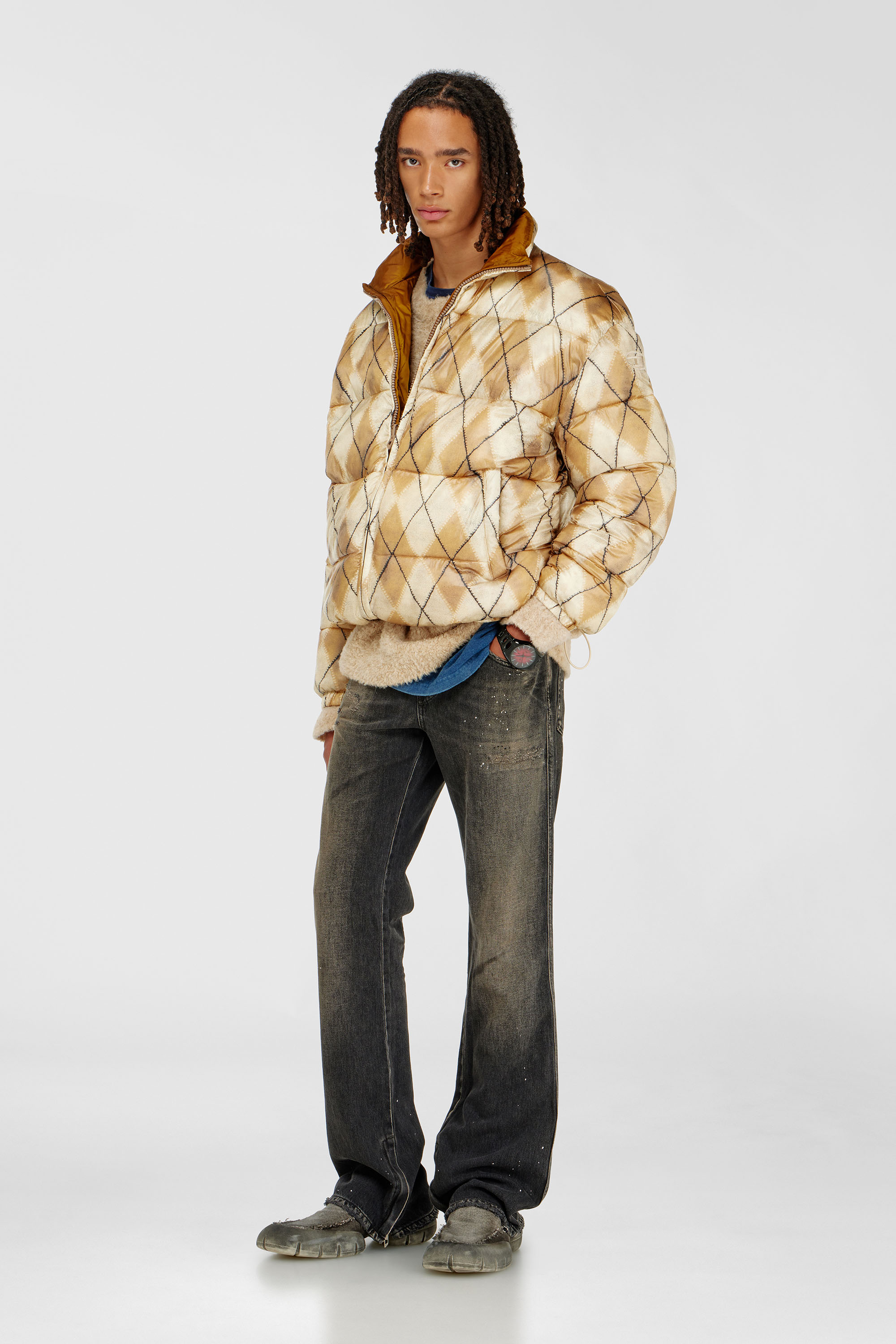 Diesel - Man's Bootcut Jeans 1998 D-Buck 09P64, Black/Dark grey - 1