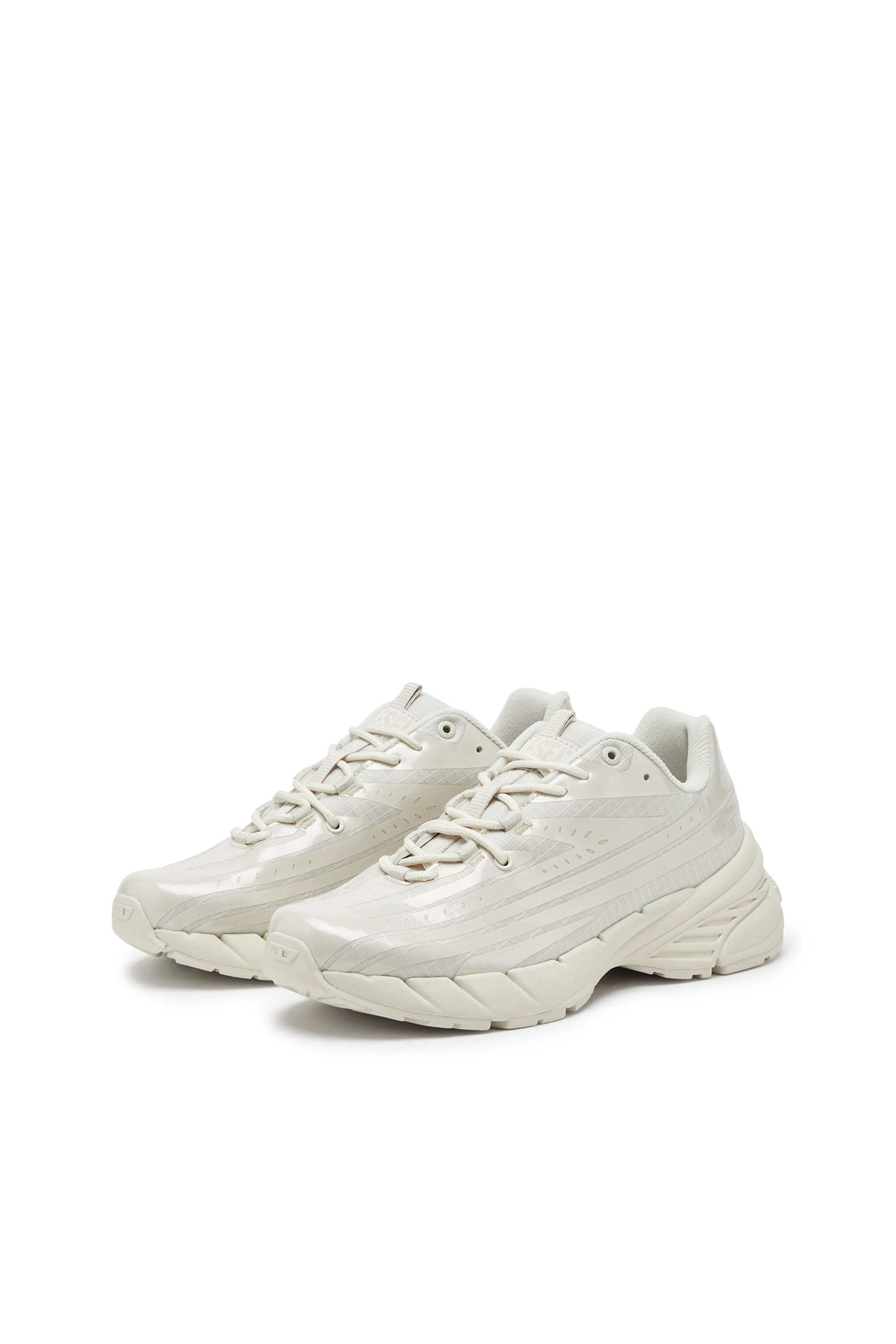 Diesel - D-AIRSPEED LOW W, Woman's D-Airspeed Low-Monochrome sneakers with pearly coating in White - 8