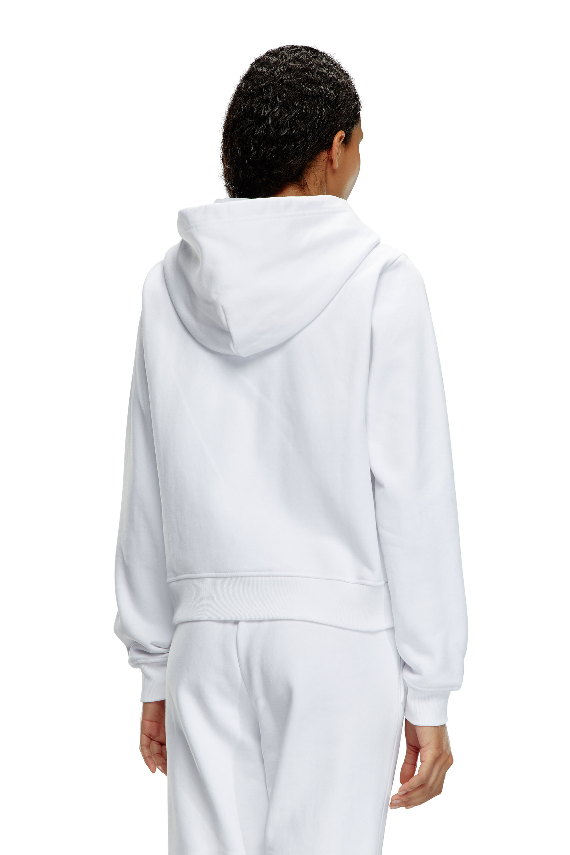 Diesel - F-REGGY-HOOD-ZIP-MICRODIV, White - Image 4