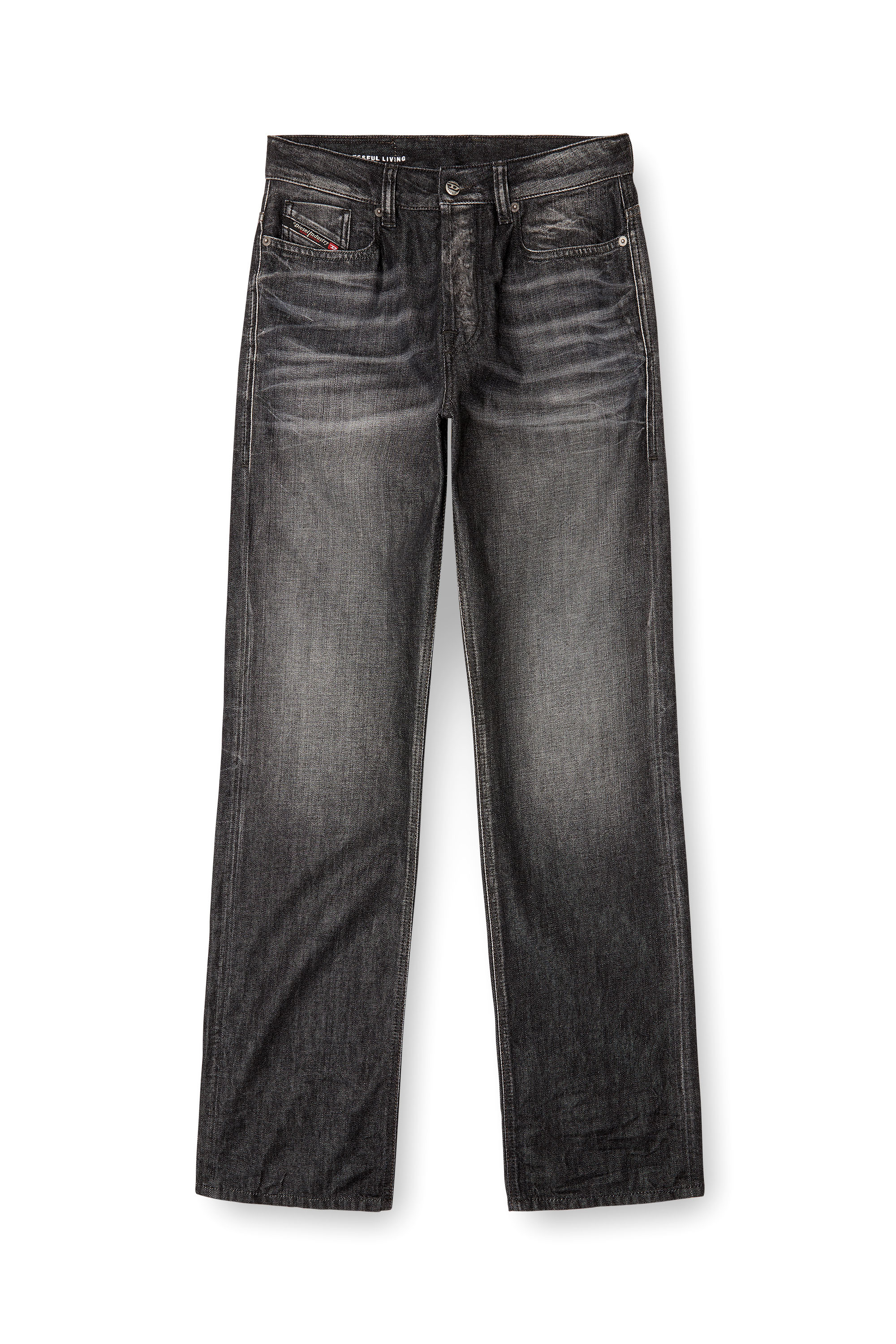 Relaxed Jeans 1980 D-Eeper 09M63, Black/Dark grey Diesel - Man's Relaxed Jeans 1980 D-Eeper 09M63, Black/Dark grey - 2