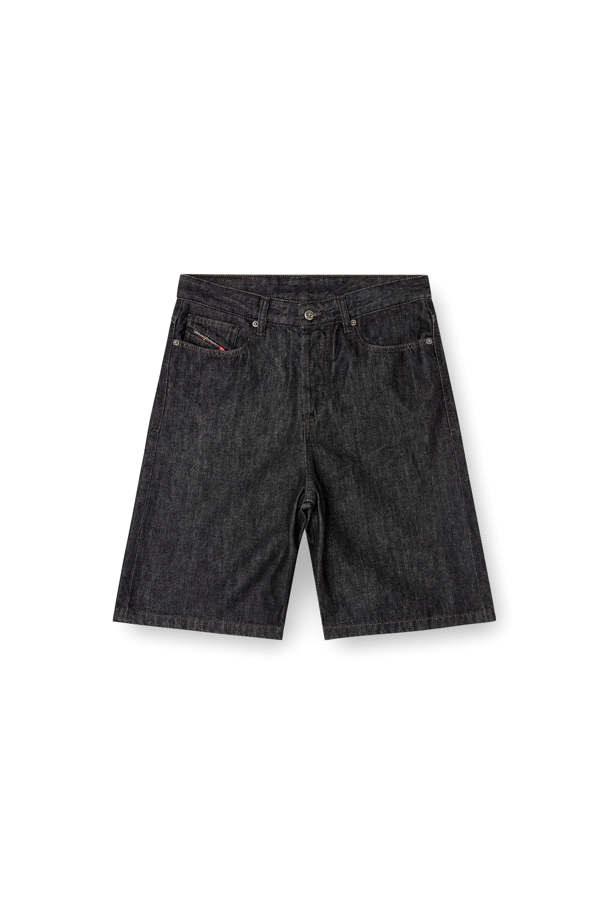 DE-SIRE-SHORT, Black Diesel - DE-SIRE-SHORT, Woman's Shorts in rinse-wash denim in Black - 2