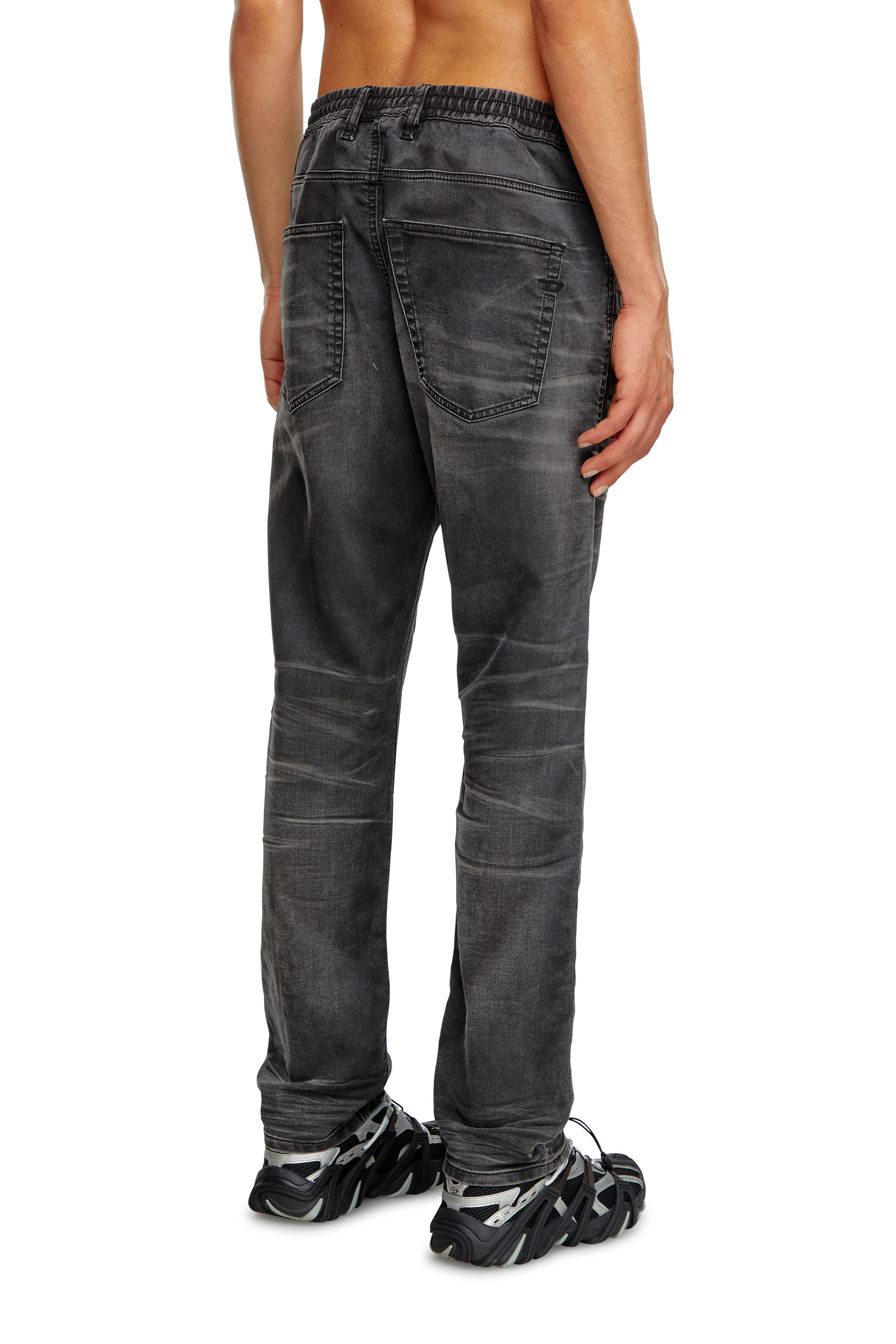 Diesel - Man Tapered 2030 D-Krooley Joggjeans® 09J37, Black/Dark grey - Image 3