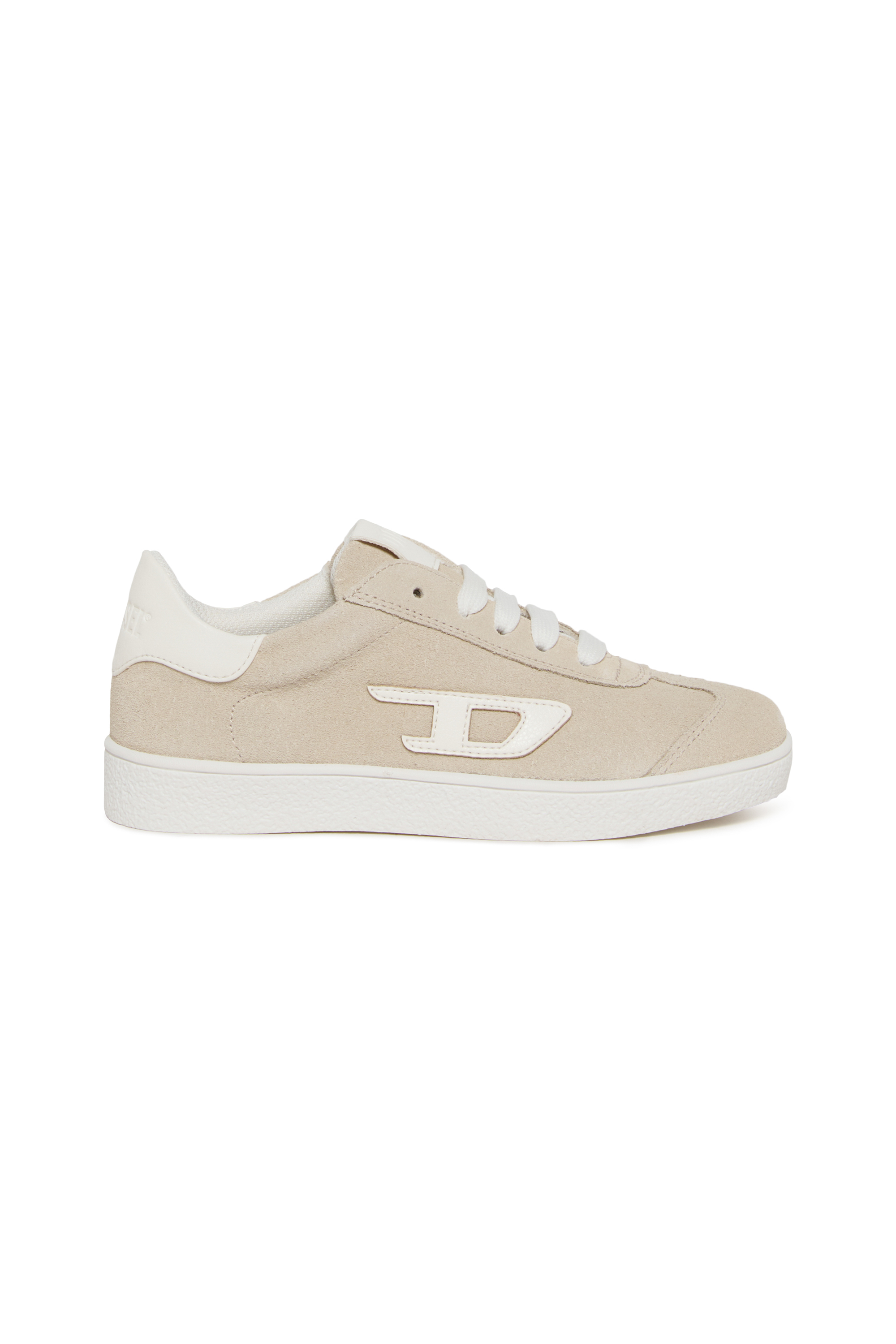 Diesel - S-COUGAZ, Unisex's S-COUGAZ-Suede sneakers with contrast D in Beige - 1