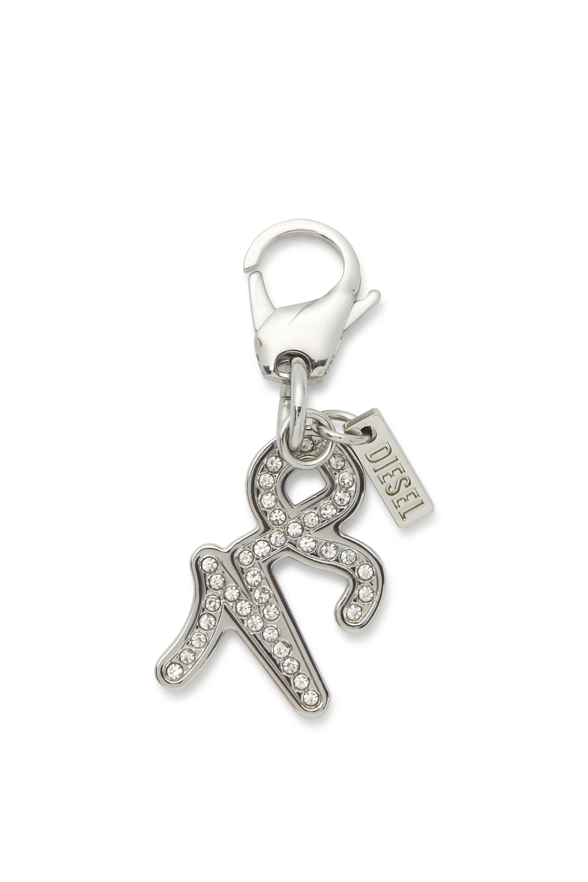 Diesel - CHARM CAPRICORN, Unisex's Capricorn metal charm with rhinestone details in Silver - 1