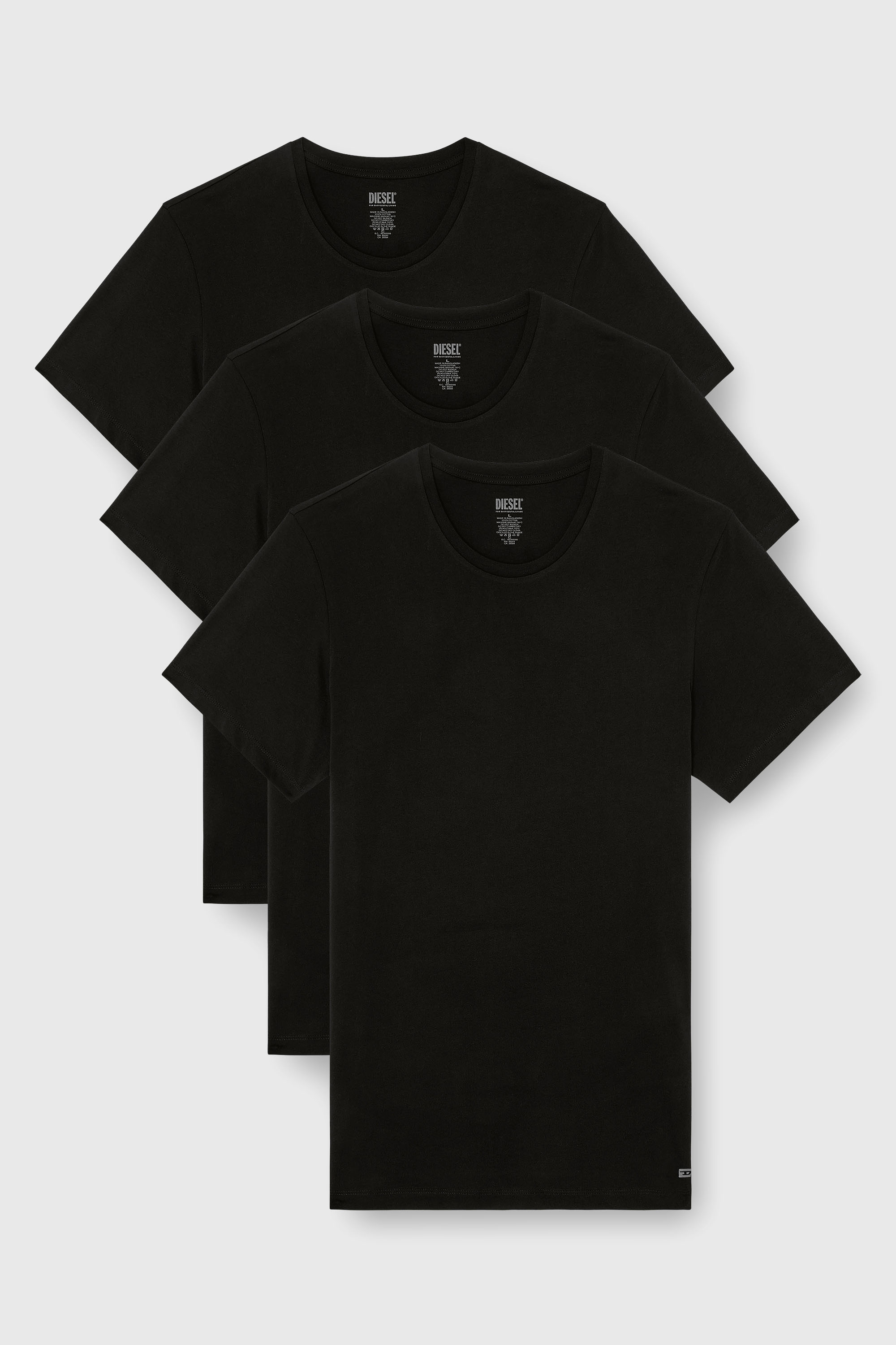 Diesel - RANDAL-D-BOX-3PACK, Man's Three-pack of T-shirts in Black - 2
