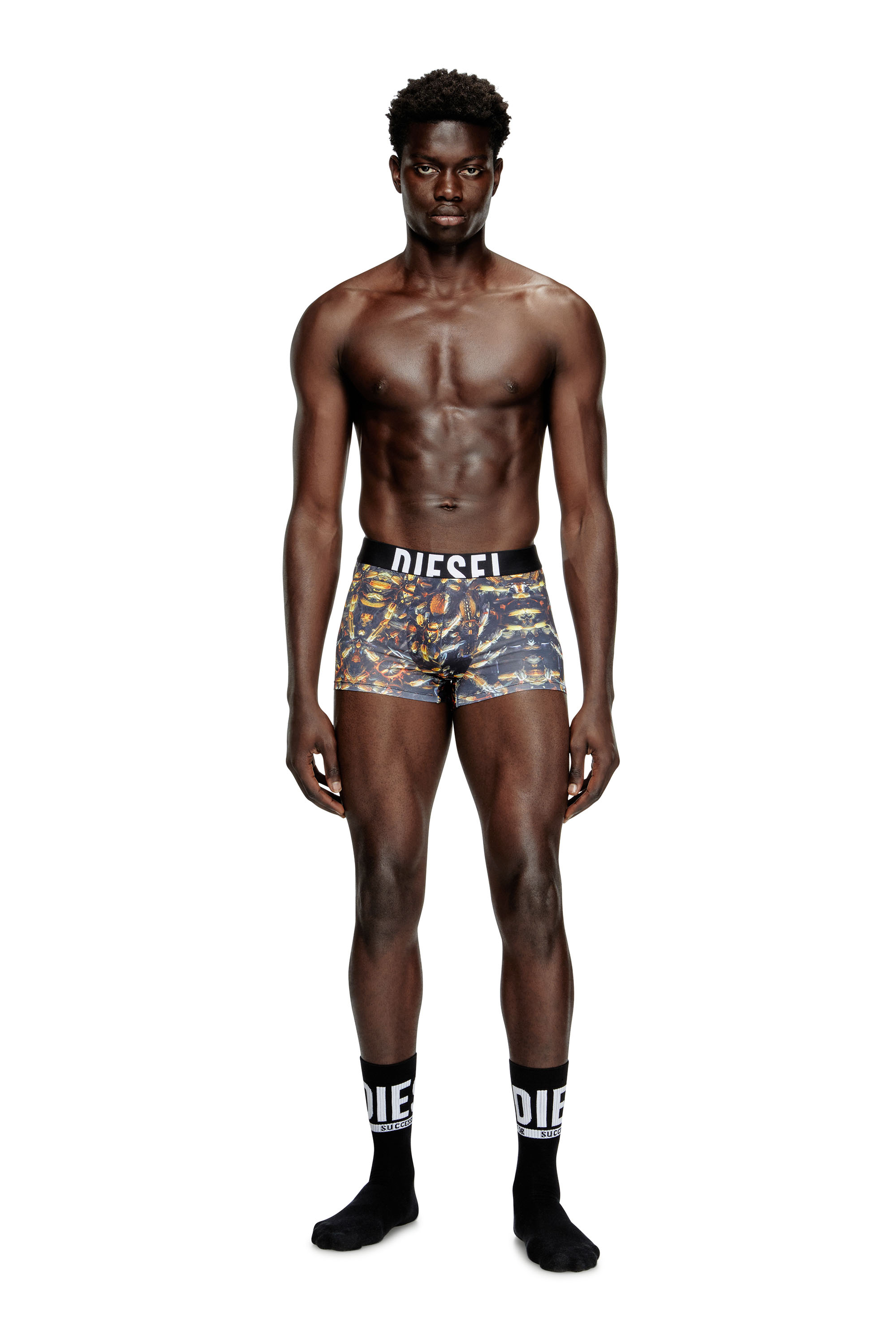 Diesel - DAMIEN-D-POP-40, Man's Boxer briefs with Pop print in Black - 1
