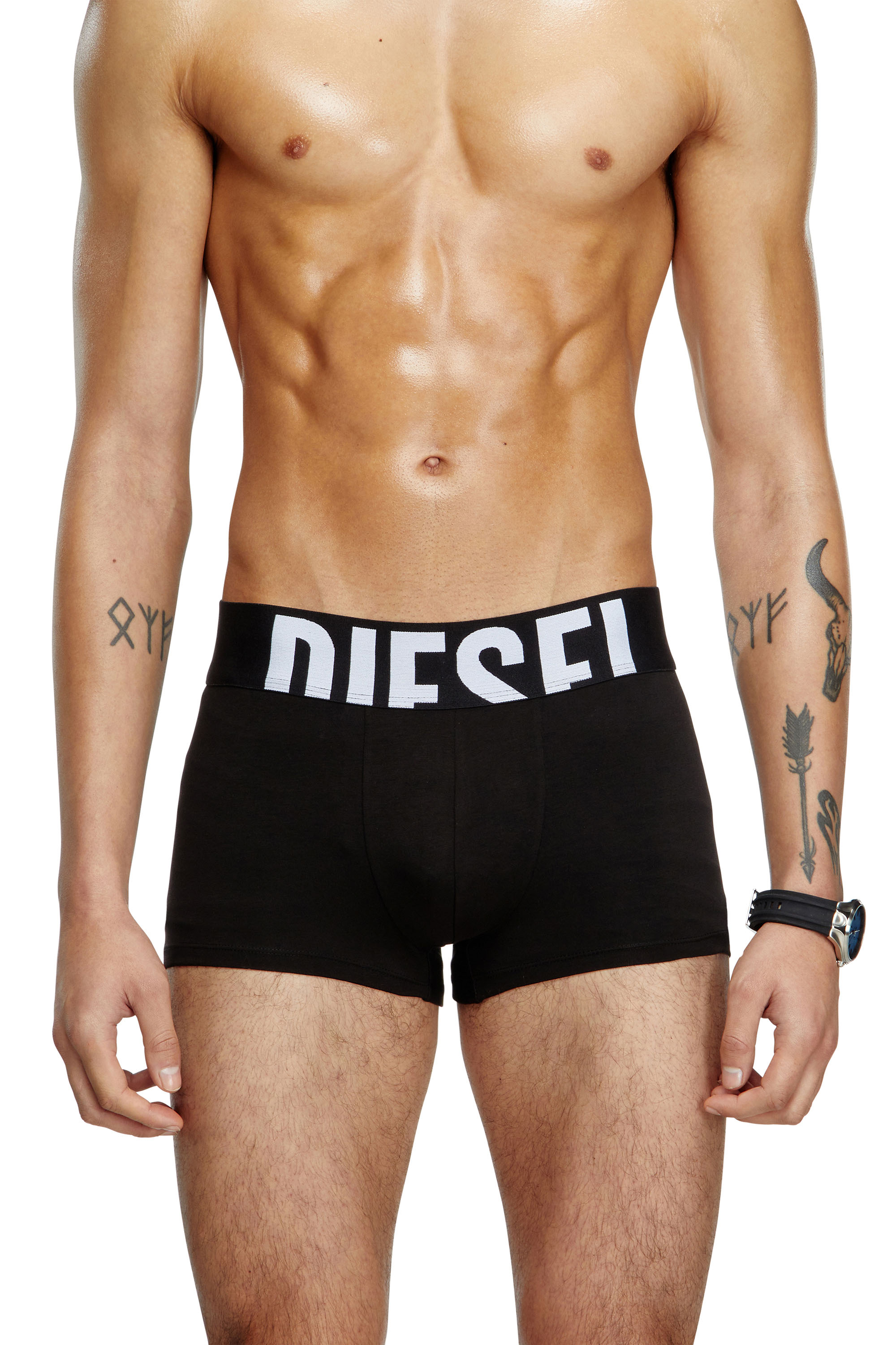 Diesel - UMBX-DAMIENTHREEPACK-5.5EL, Man's Three-pack boxer briefs in stretch cotton in Black - 3