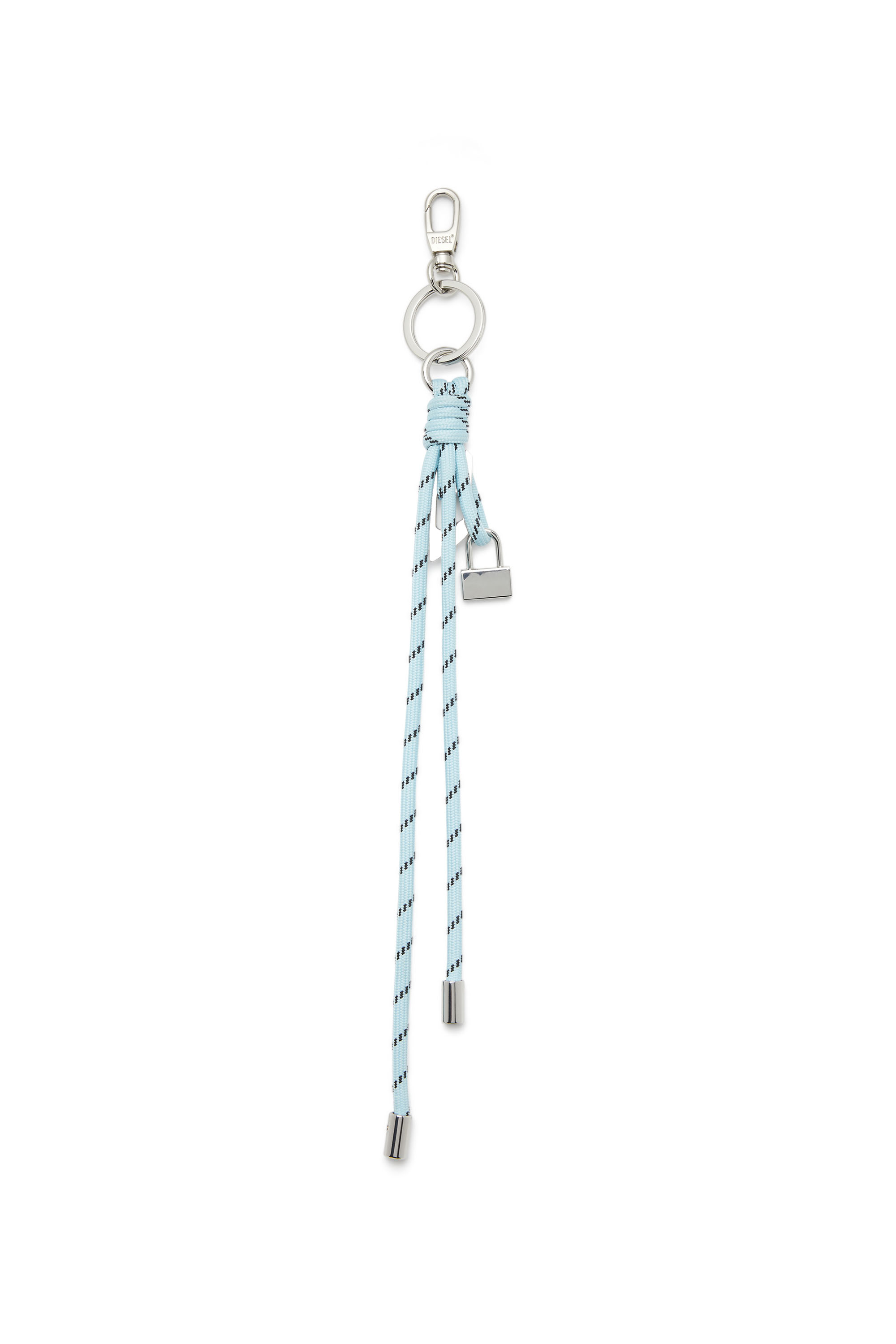 Diesel - ROPE II, Unisex's Charm with knotted rope detail and Diesel logo charm in Azure - 2