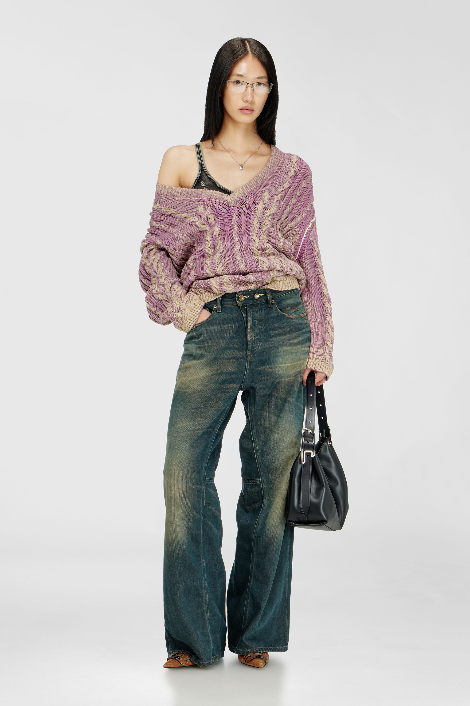 Diesel - Woman's Relaxed Jeans 1996 D-Sire 09P85, Dark Blue - 1