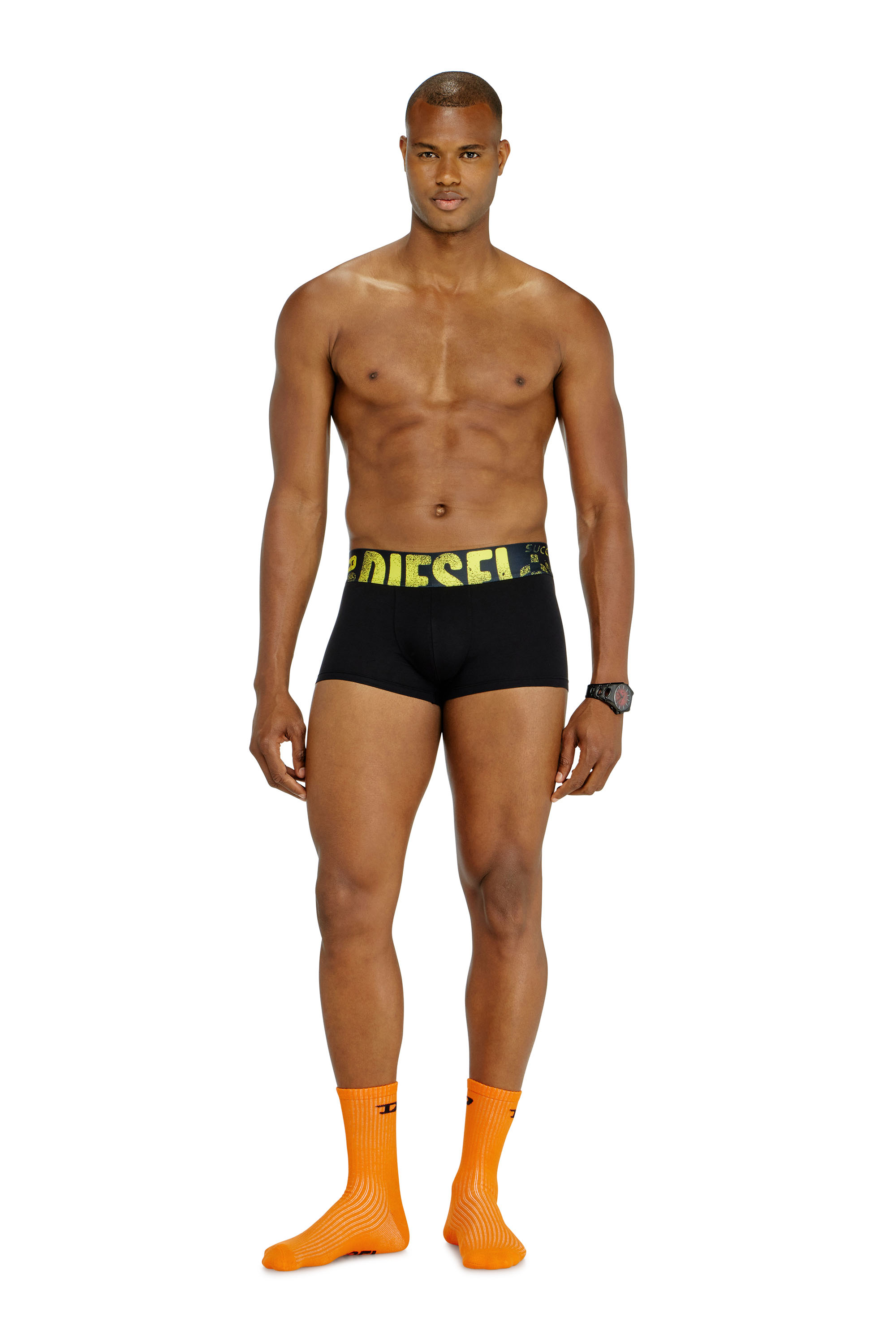 Diesel - UMBX-DAMIENTHREEPACK-5.5EL, Man's Three-pack of trunks with multicoloured logo in Multicolor/Black - 2