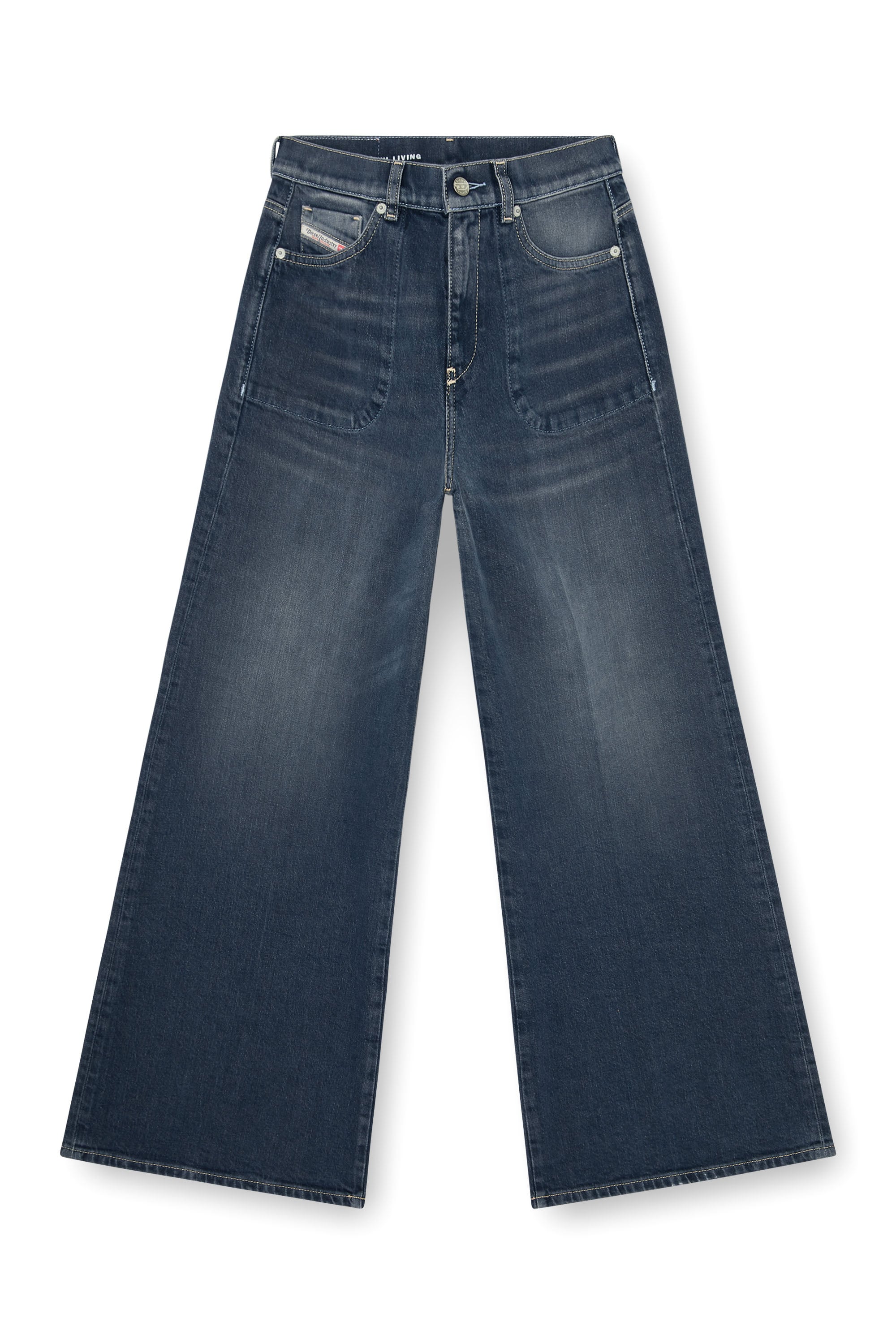 Diesel - Woman's Flare Jeans 1978 D-Akemi 007EI, Dark Blue - 3