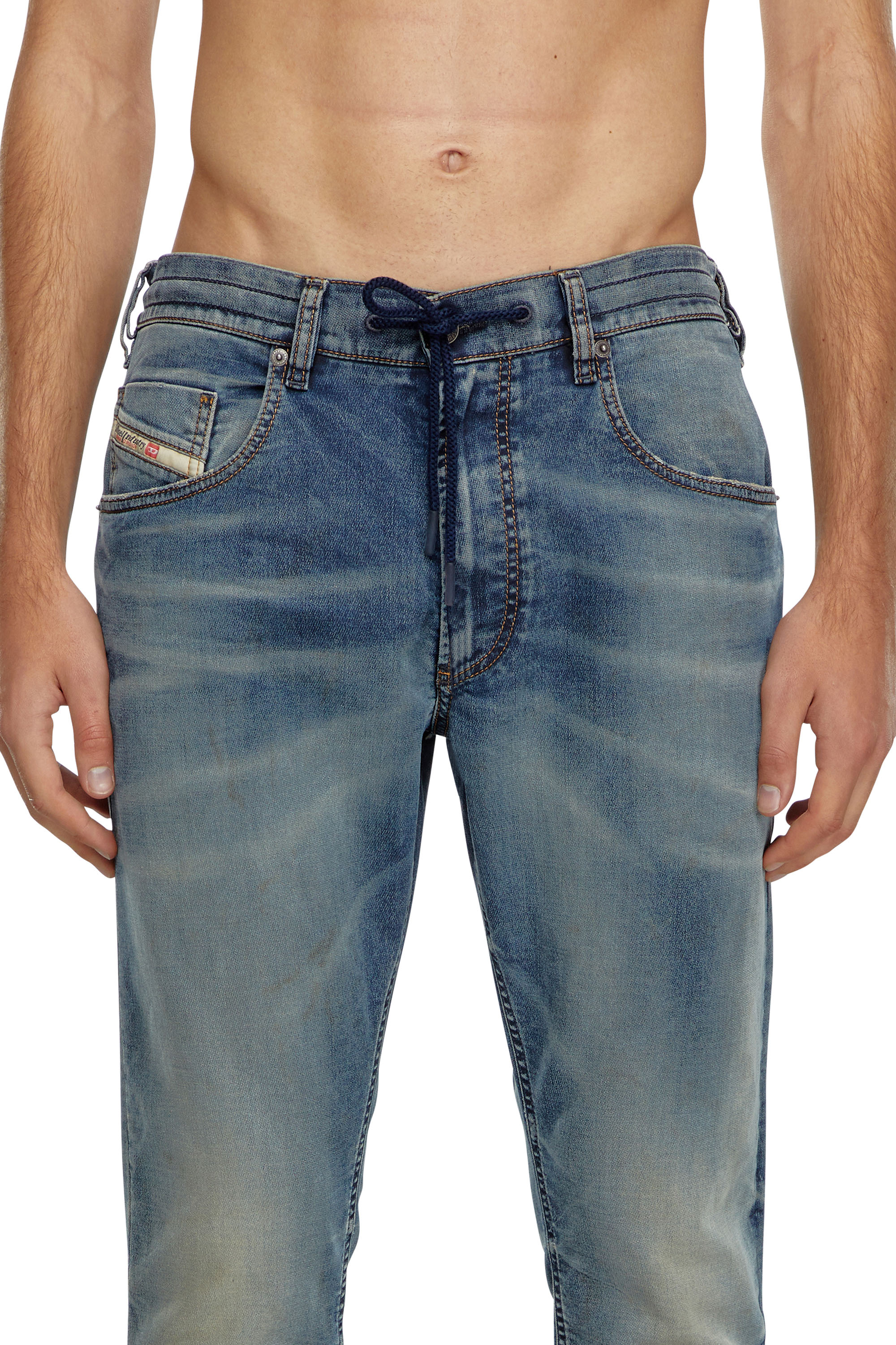 Diesel - Man Tapered 2030 D-Krooley Joggjeans® 068LZ, Medium blue - Image 4