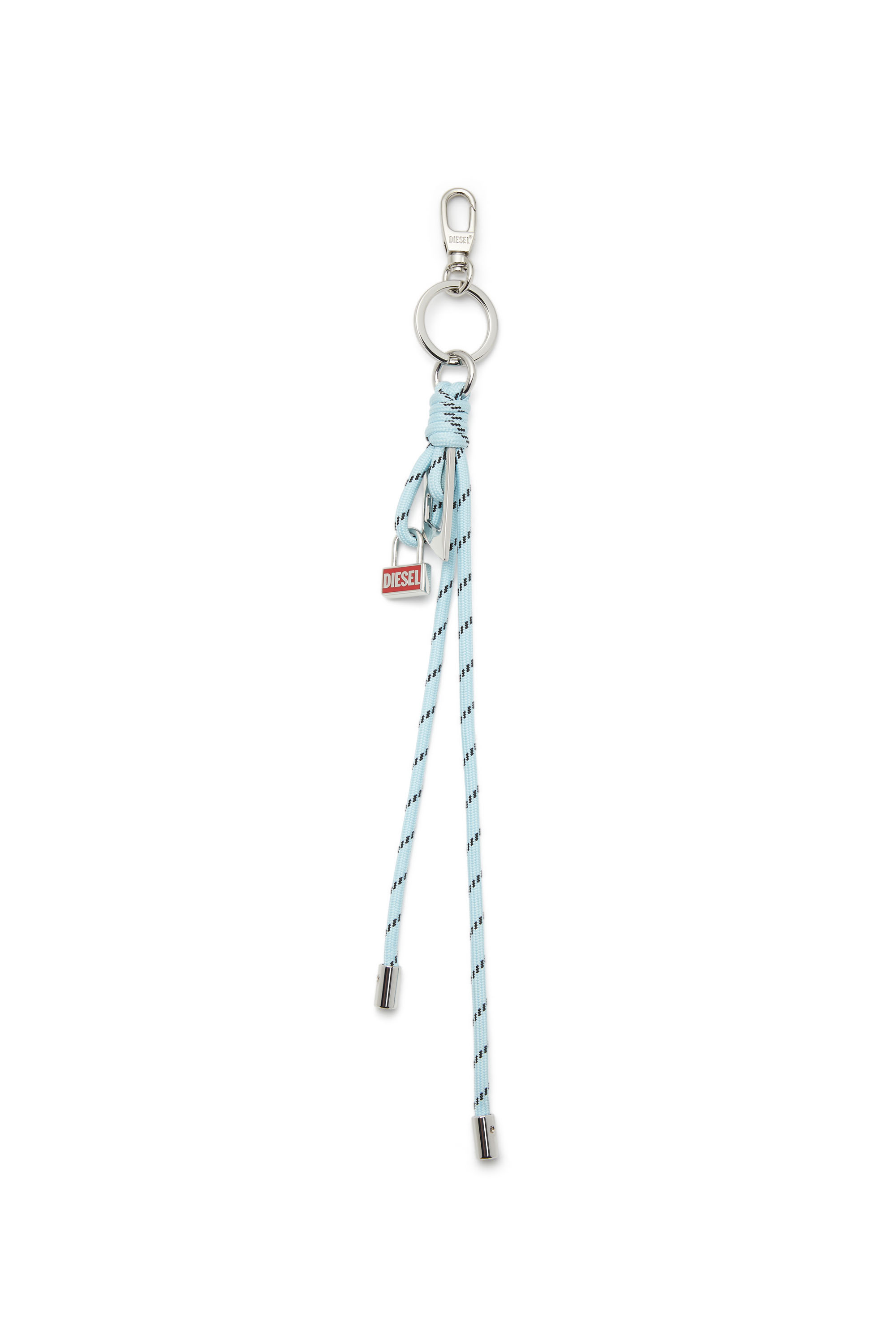 Diesel - ROPE II, Unisex's Charm with knotted rope detail and Diesel logo charm in Azure - 1