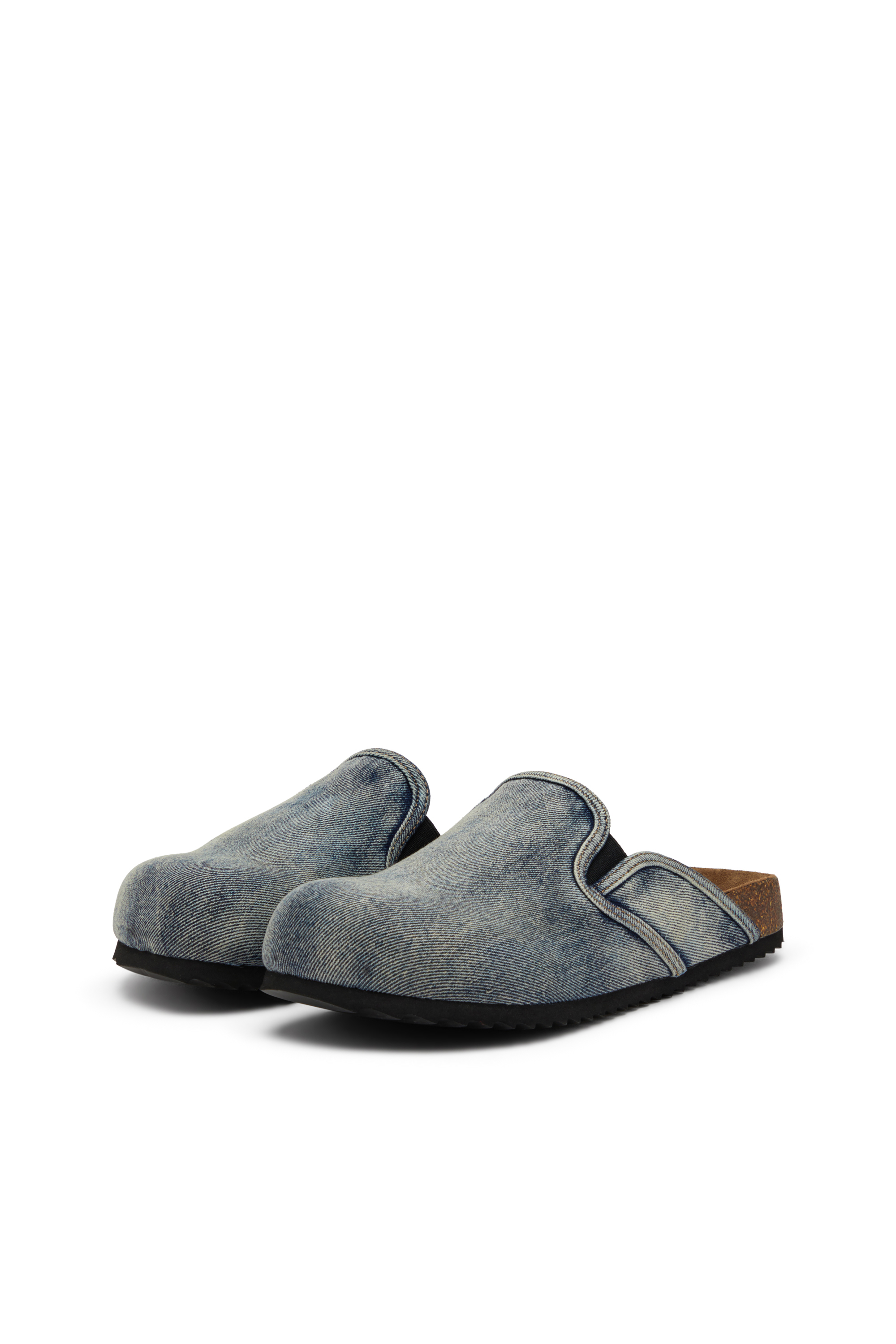 D-WOODSTOCK SLIP-ON, Dark Blue Diesel - D-WOODSTOCK SLIP-ON, Man's D-Woodstock-Denim mules in Dark Blue - 8