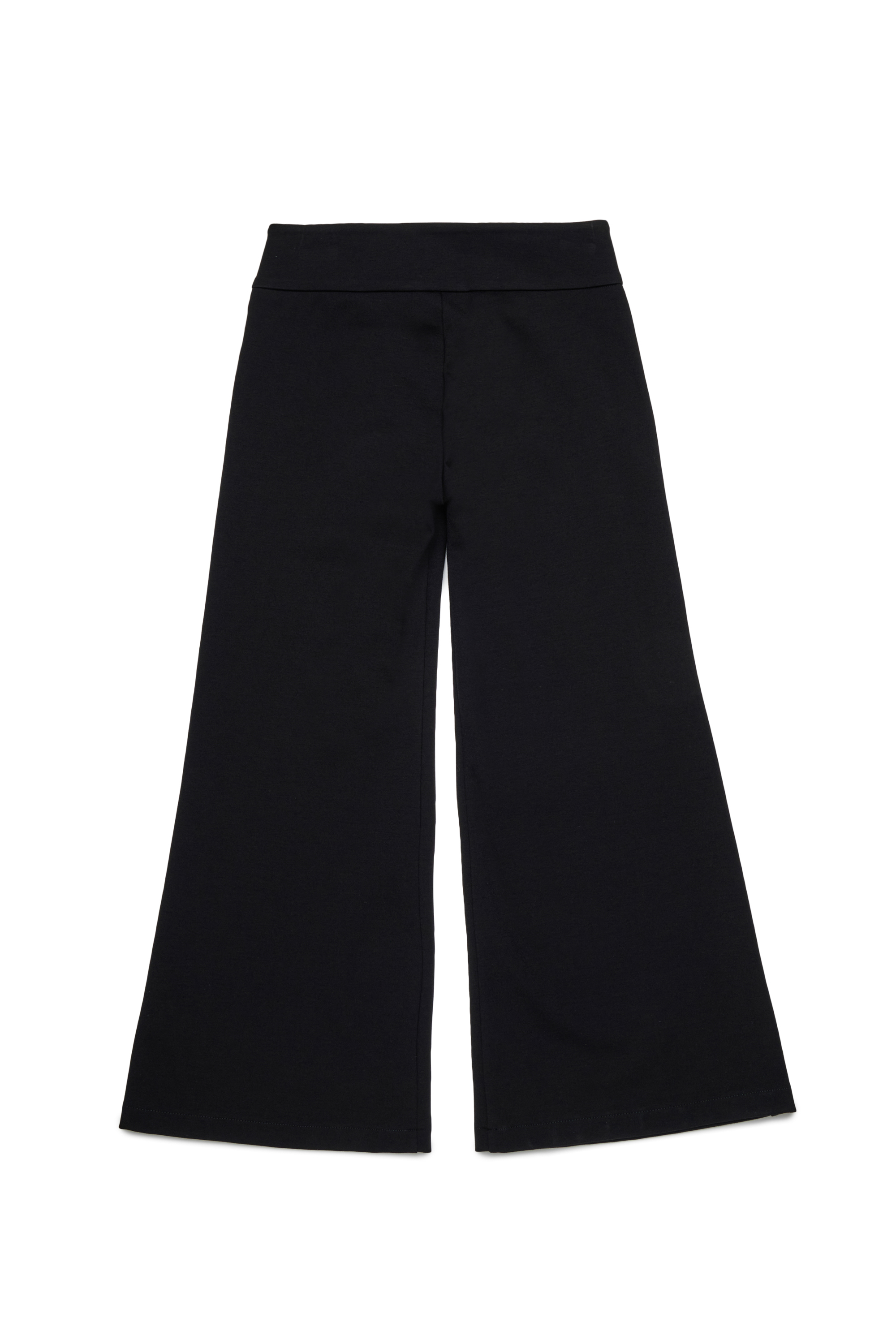 Diesel - POLLIR, Woman's Viscose pants with logo at the waistband in Black - 2